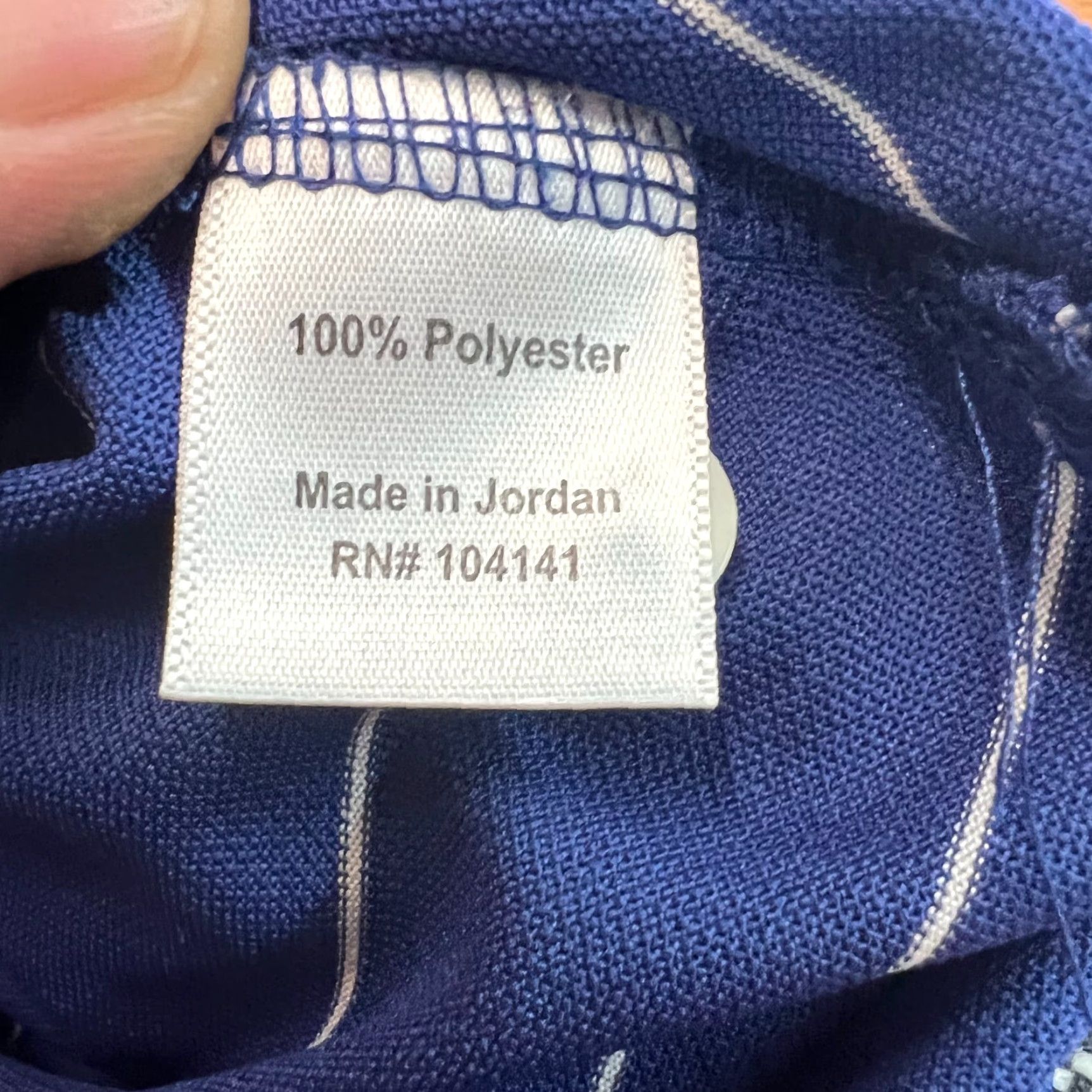 Vintage Walter Hagen Polo Shirt Striped Blue Polo M Mens Shirt Short Sleeve Pullover Collared Casual Classic Knit Polyester 100% Buttonless? Size US M / EU 48-50 / 2 - 7 Thumbnail