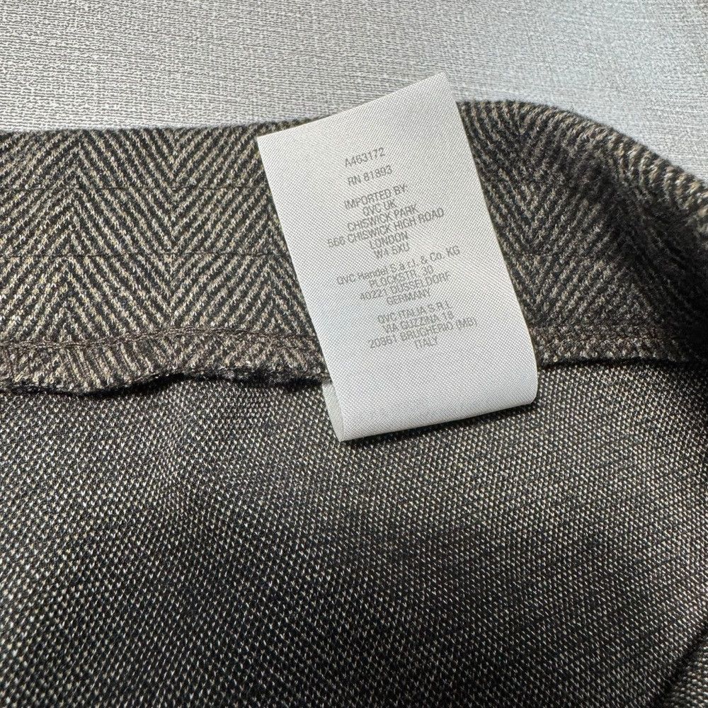 Other New Susan Graver Jacquard Knit Ankle Brown Herringbone Pant Size 42" / US 20 - 8 Thumbnail