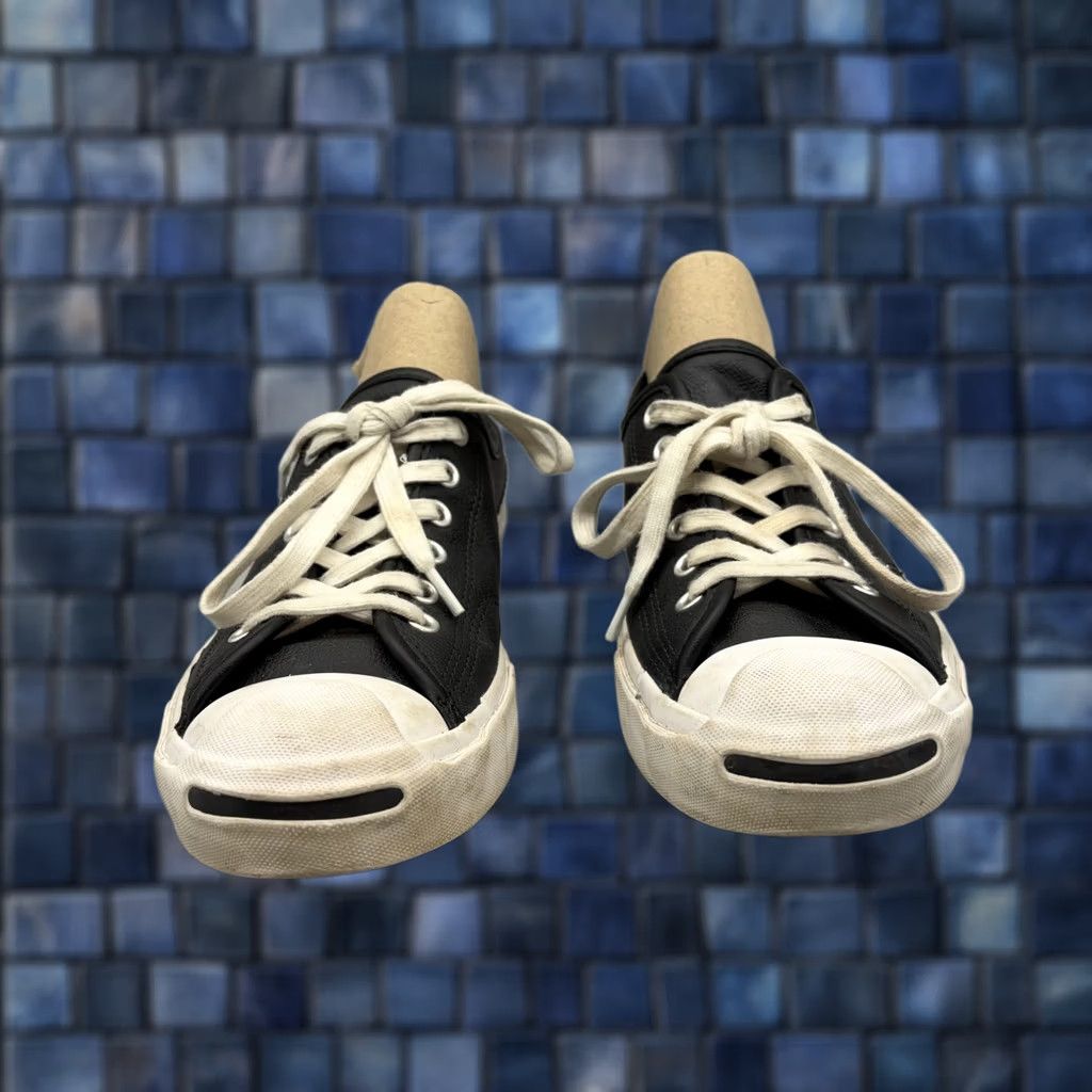 Converse Converse Jack Purcell Shoes Womens Size 7.5 Black Leather Low Top Sneakers Size M / US 6-8 / IT 42-44 - 1 Thumbnail