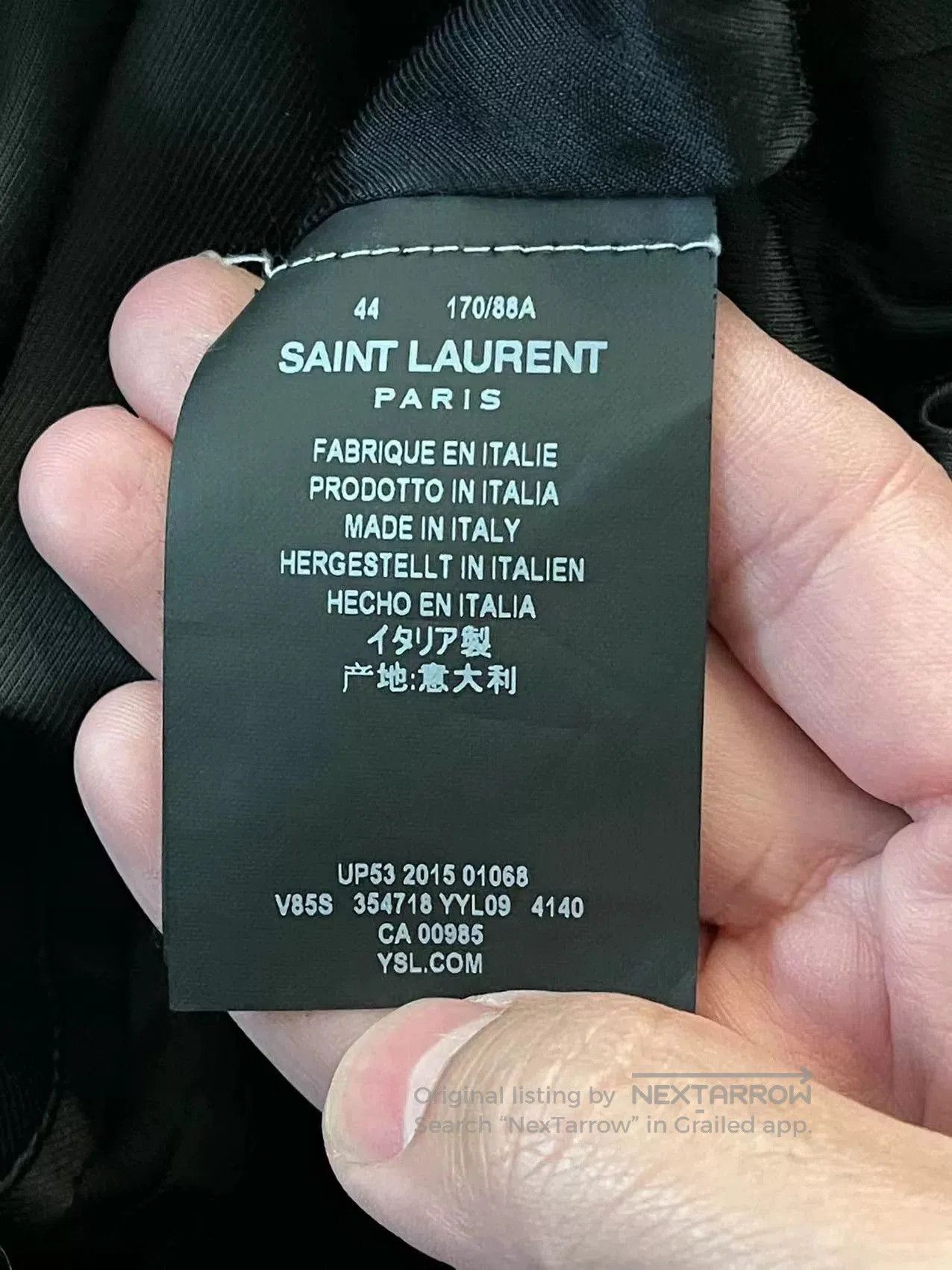Yves Saint Laurent black saint laurent baseball jacket. Size US M / EU 48-50 / 2 - 3 Thumbnail