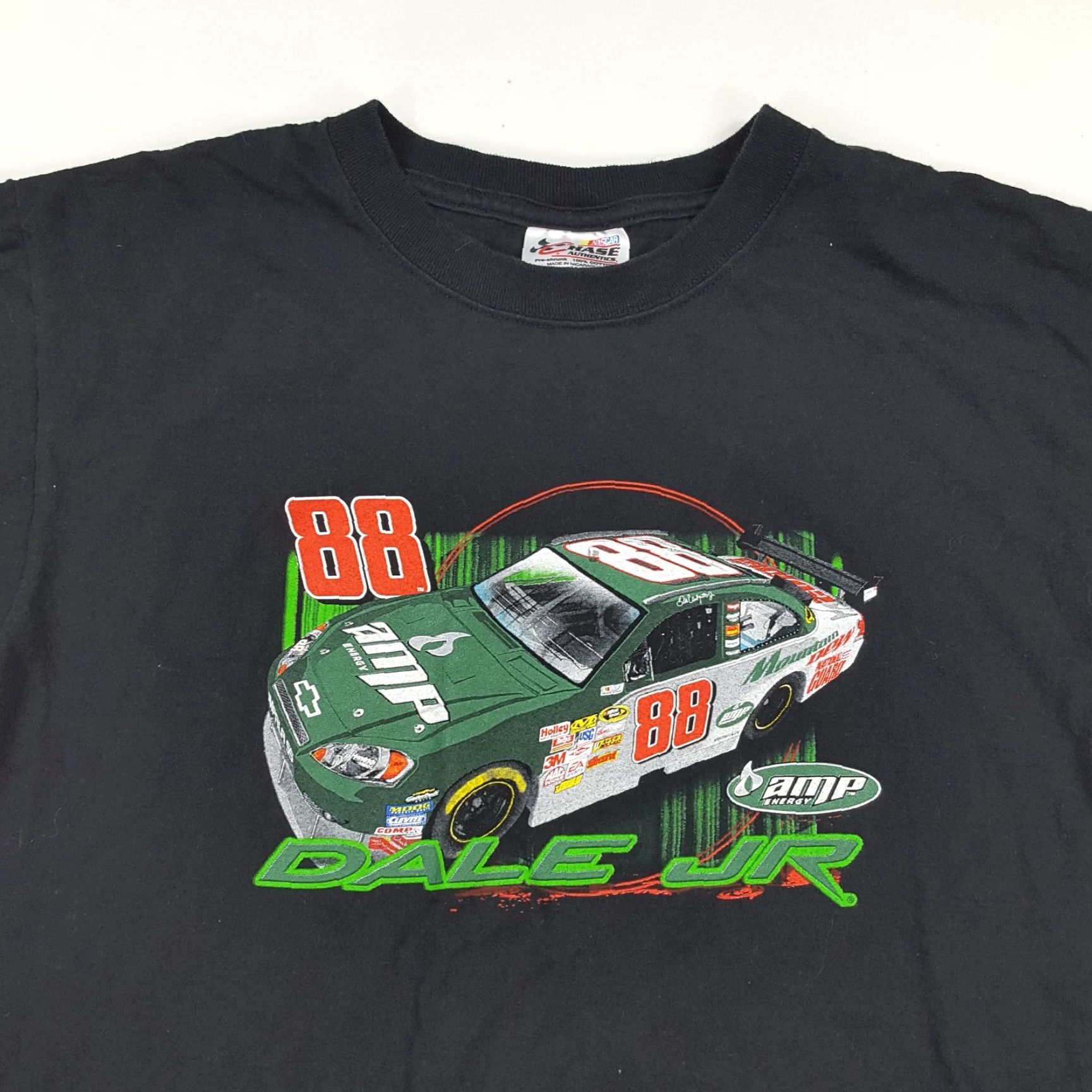 Chase Authentics VINTAGE Dale Earnhardt Jr Amp Racing T-Shirt NASCAR Black 90s Retro Y2K Small Mens Shirt Size US S / EU 44-46 / 1 - 2 Thumbnail