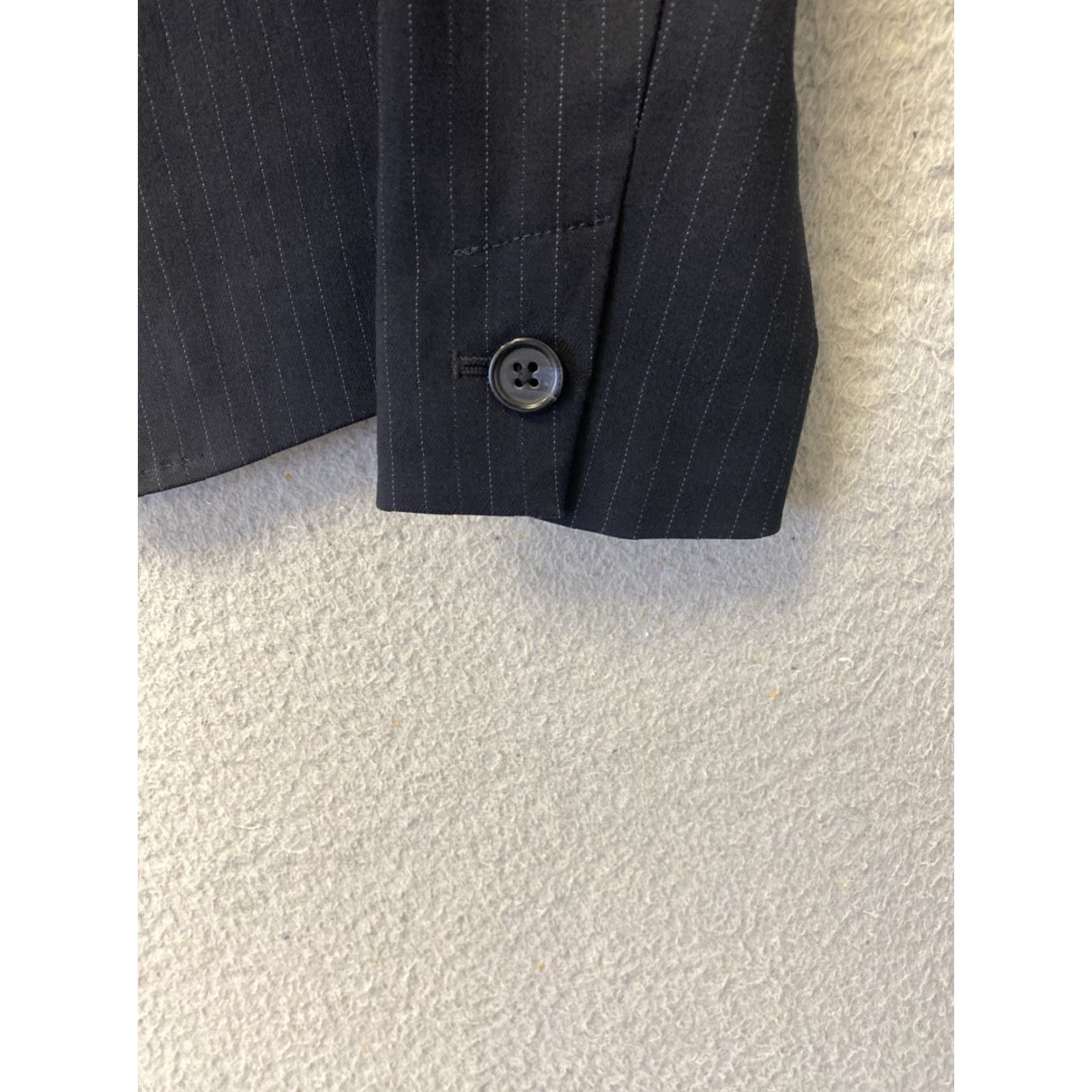 Banana Republic Banana Republic Blazer Jacket Women’s 00P One-button Lined Pinstripe Black Blazer (Jacket) Womens Size XXS / US 00 / IT 34 - 5 Thumbnail