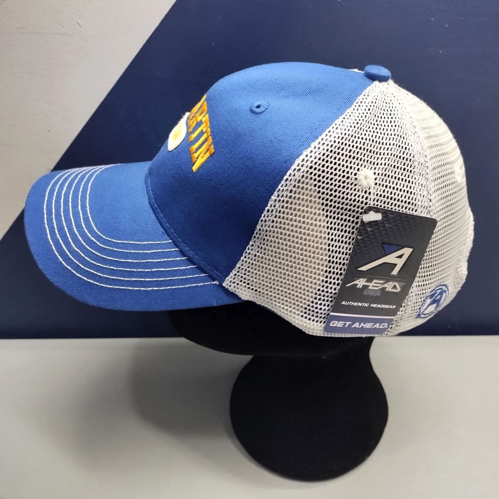 Vintage Ahead Headgear St. Martin Sxm Trucker Hat Mens Adjustable Strapback Multi Mid Fit Size ONE SIZE - 2 Thumbnail