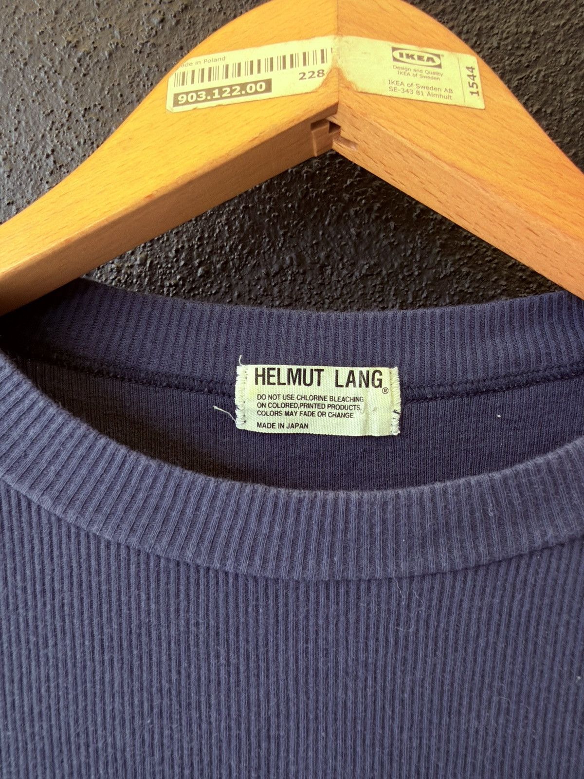 Helmut Lang Vintage Helmut Lang Ribbed Tee Bundle (2 pcs) – Navy & Brown Size US S / EU 44-46 / 1 - 4 Thumbnail