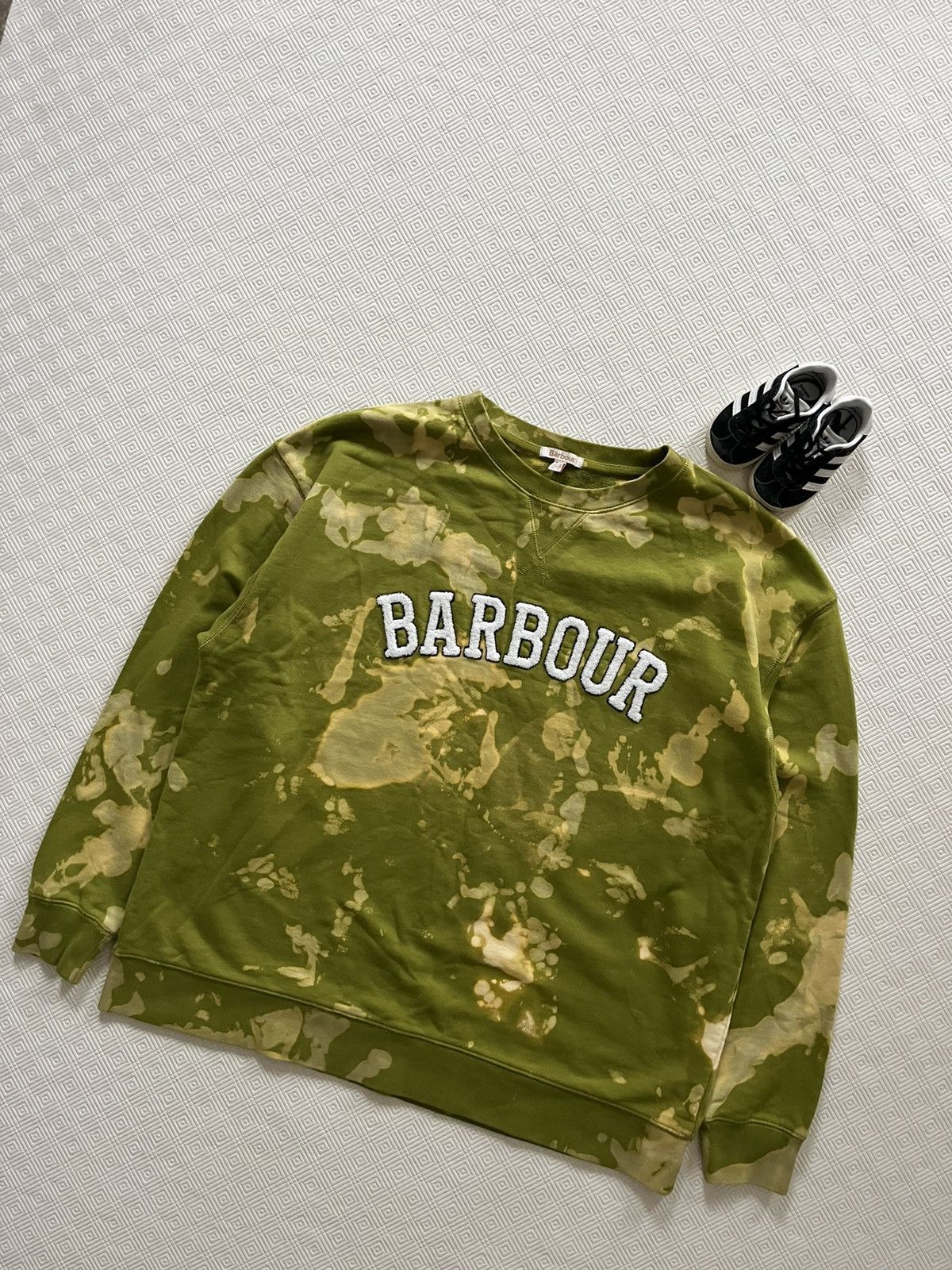 Barbour Barbour Northumberland Patch Overlayer Sweatshirt Tie-Dye Size US XL / EU 56 / 4 - 2 Thumbnail