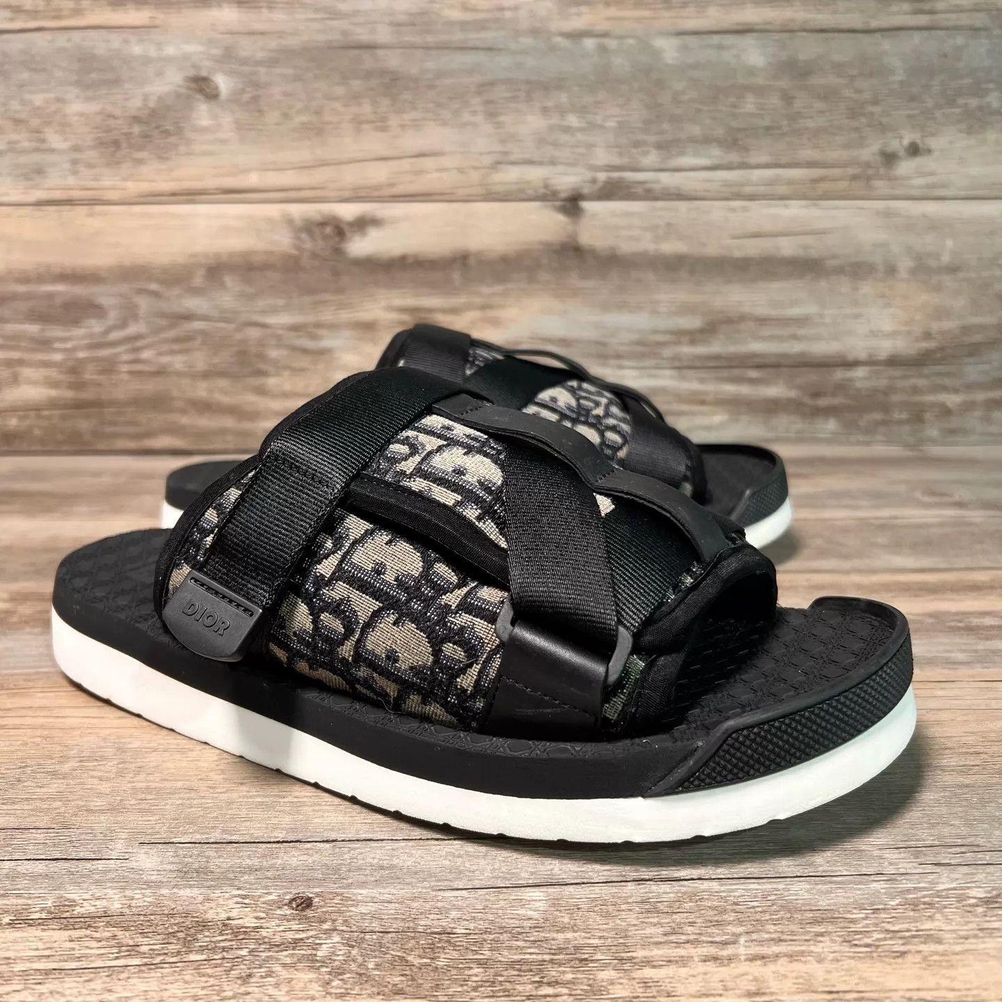 Dior DIOR Dior Oblique Black & White Tactical Slippers 42 Size US 9 / EU 42 - 2 Thumbnail