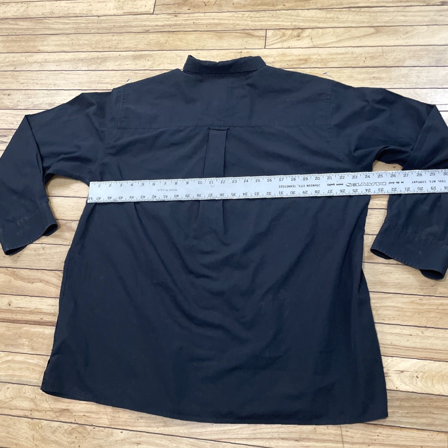 Vintage Harbor Bay Mens XL Button-Up Shirt Black Cowboy Fade Lightweight Essential XL Size US XL / EU 56 / 4 - 6 Thumbnail
