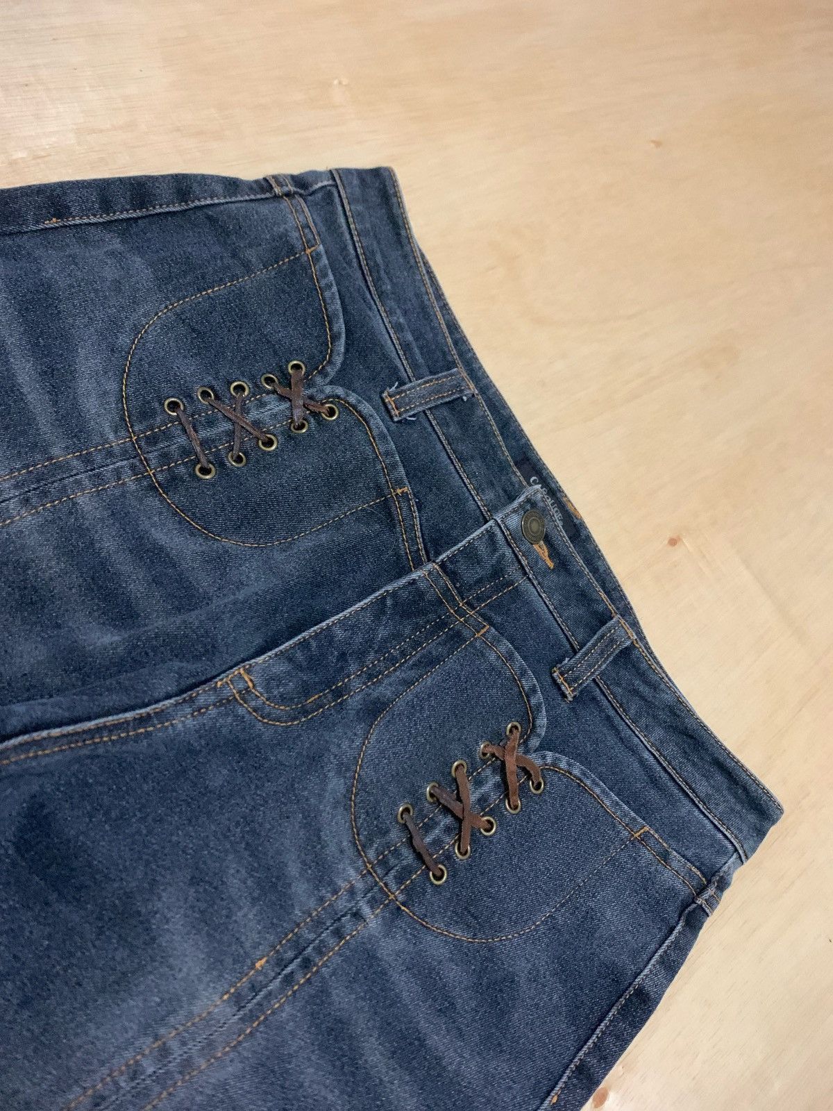 20471120 × Japanese Brand × Tornado Mart Vintage Flare Carouge Jeans Bootcut Size US 31 - 5 Thumbnail