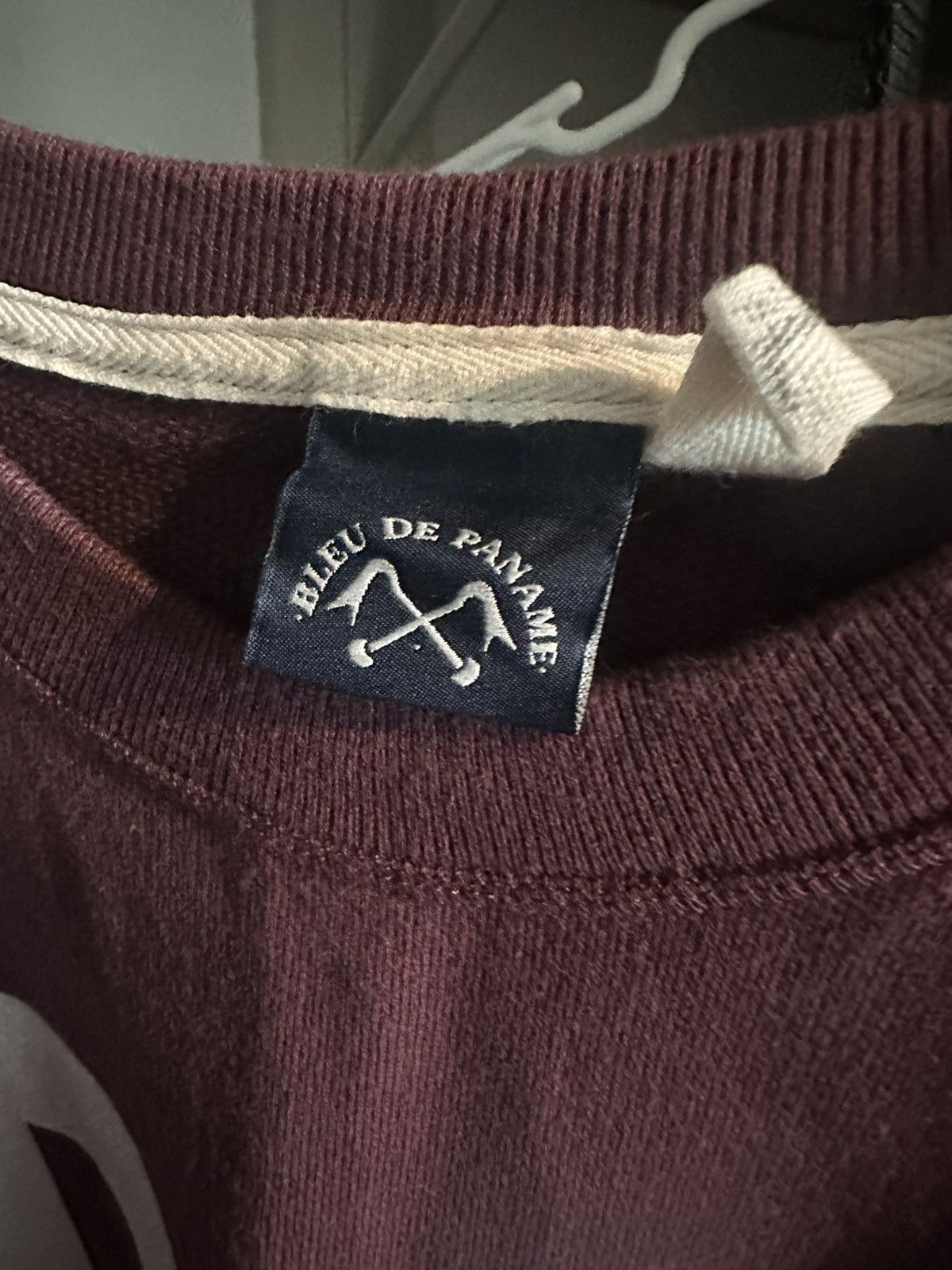 Bleu De Paname Maroon Bleu de Paname “BL EU” Print Sweatshirt Size US L / EU 52-54 / 3 - 3 Thumbnail