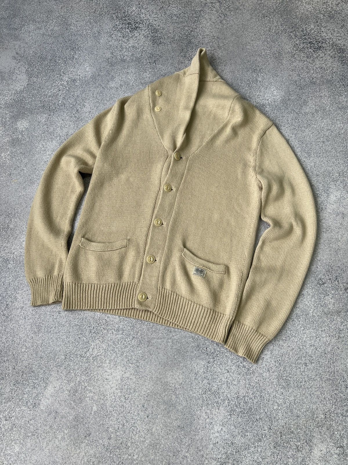Ralph Lauren × Vintage Vintage Ralph Lauren Denim Supply Heavy knitted cardigan Size US S / EU 44-46 / 1 - 4 Thumbnail