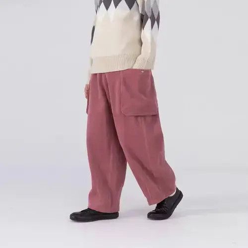 Jean 20AW Indigo Union Japan Pink Corduroy Wide Pants Size US 31 - 4 Thumbnail