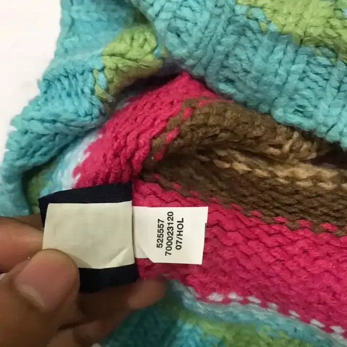 Gap × Vintage Gap Multicolour Knit Beanie Hat Size ONE SIZE - 7 Thumbnail