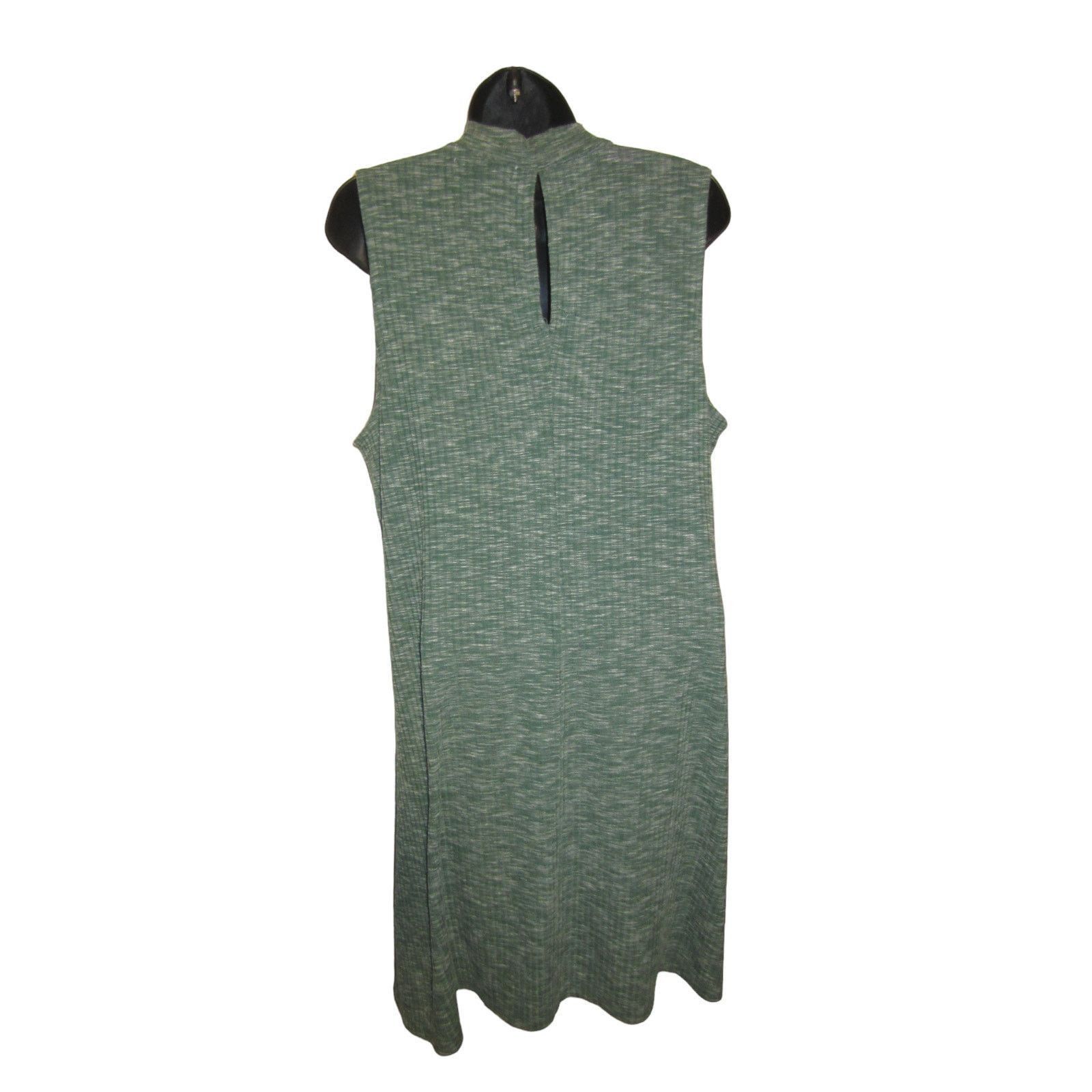 Almost Famous Minimalist Green Sleeveless Swing Dress Almost Famous 1X Size XXL / US 16-18 / IT 52-54 - 7 Thumbnail