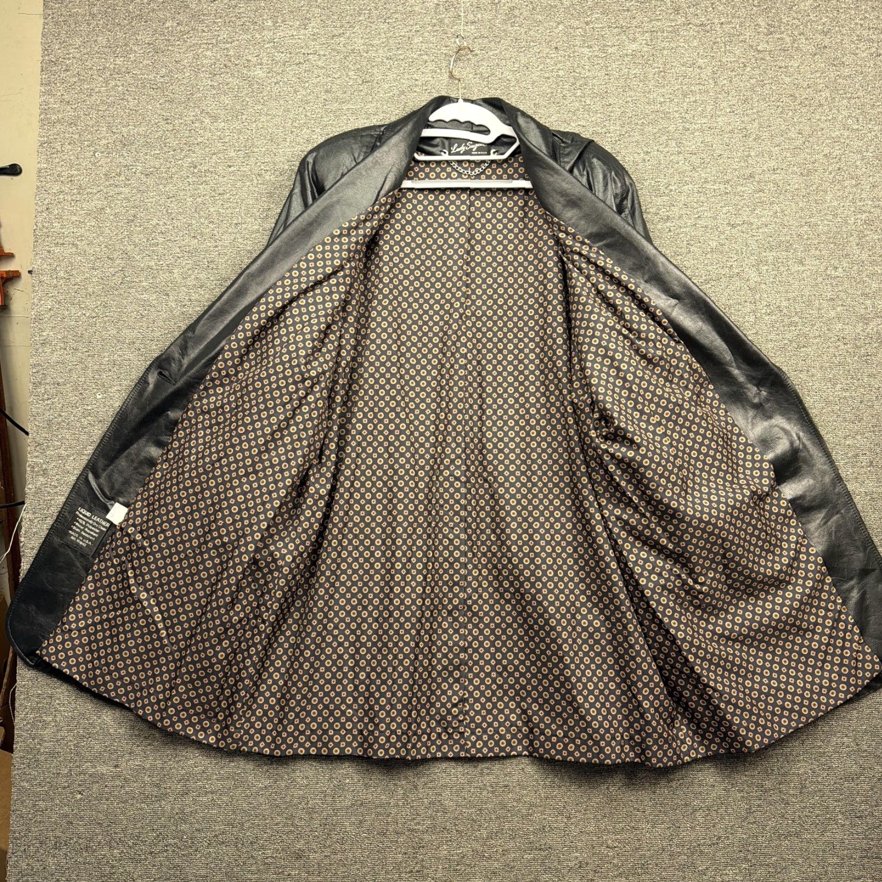 Vintage VINTAGE Lady Suzette Jacket Womens L Black Faux Leather Lined 80s Size L / US 10 / IT 46 - 5 Thumbnail
