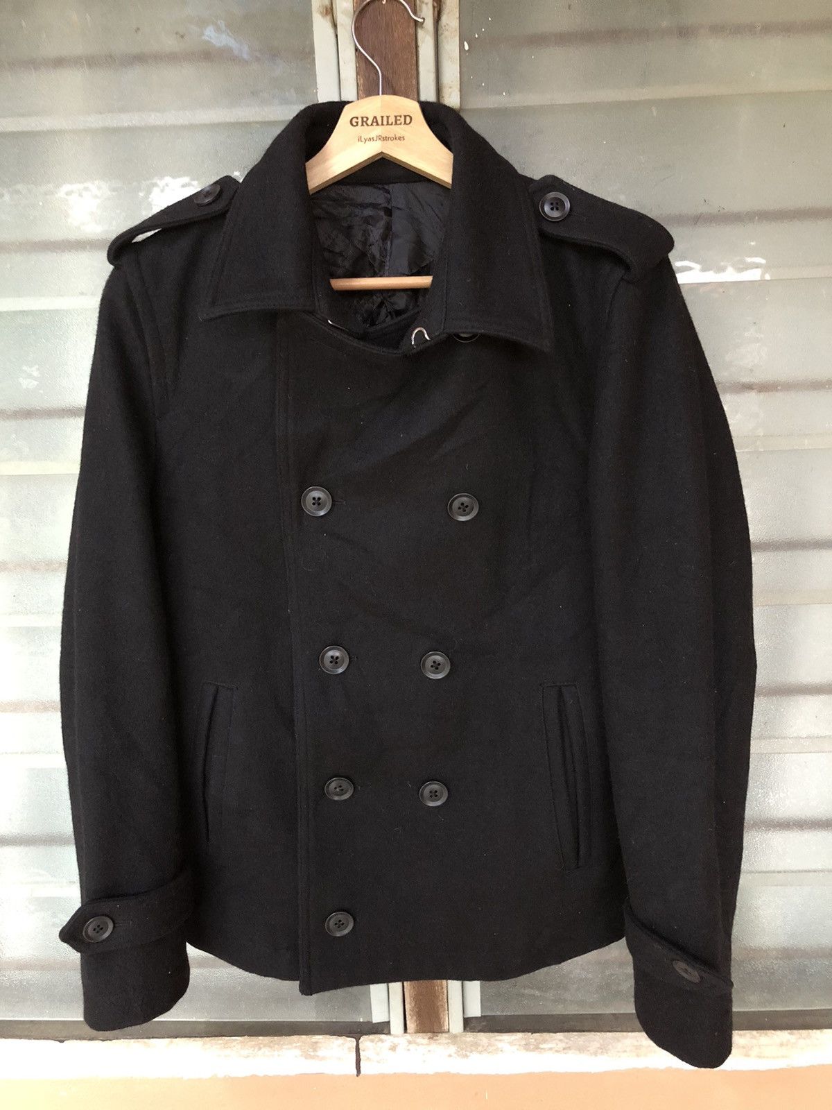 ABAHOUSE × Japanese Brand × Vintage Vintage Abahouse Wool Coat Jacket Size US M / EU 48-50 / 2 - 2 Thumbnail