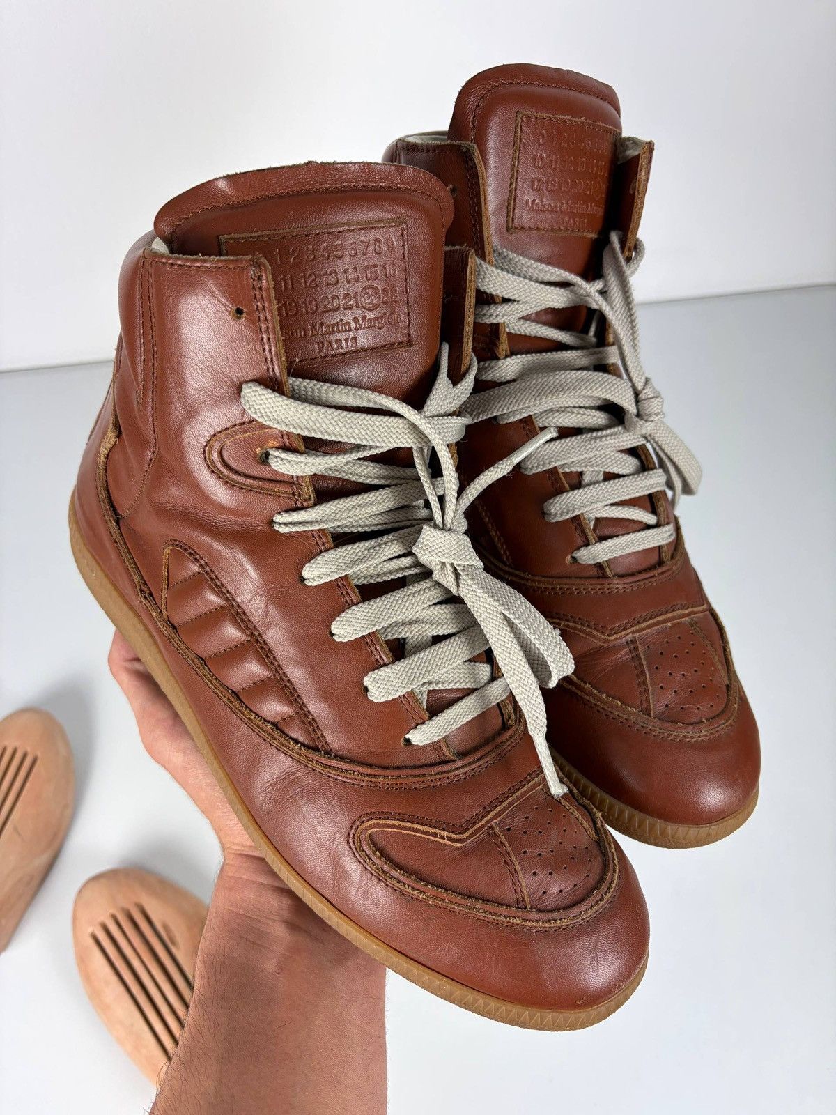 Maison Margiela 2012 Maison Margiela leather high top GAT Size US 8 / EU 41 - 2 Thumbnail