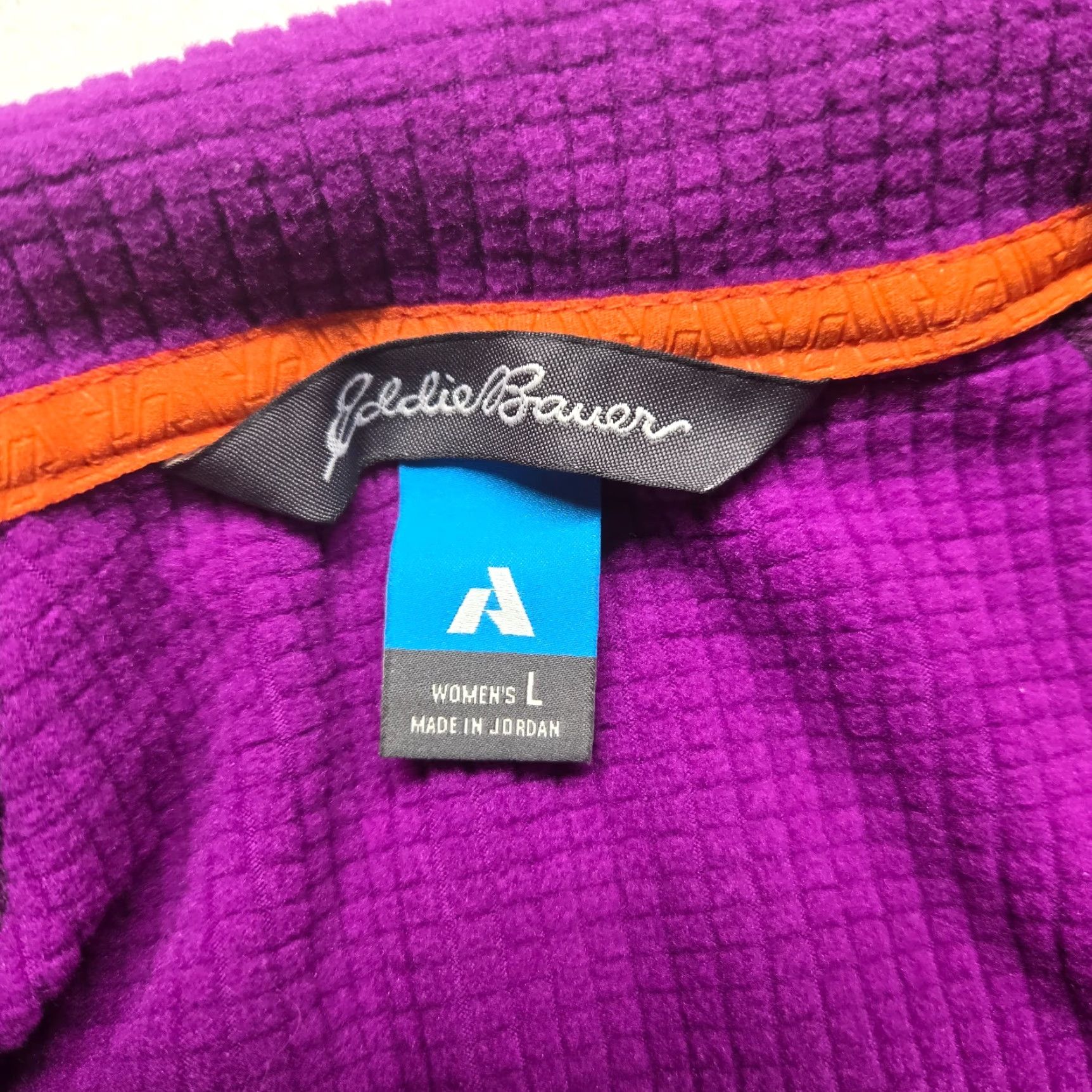 Eddie Bauer VINTAGE Eddie Bauer Sweater Pullover Long Sleeve 1/4 Zip Casual All Seasons Womens Large Purple Size L / US 10 / IT 46 - 3 Thumbnail