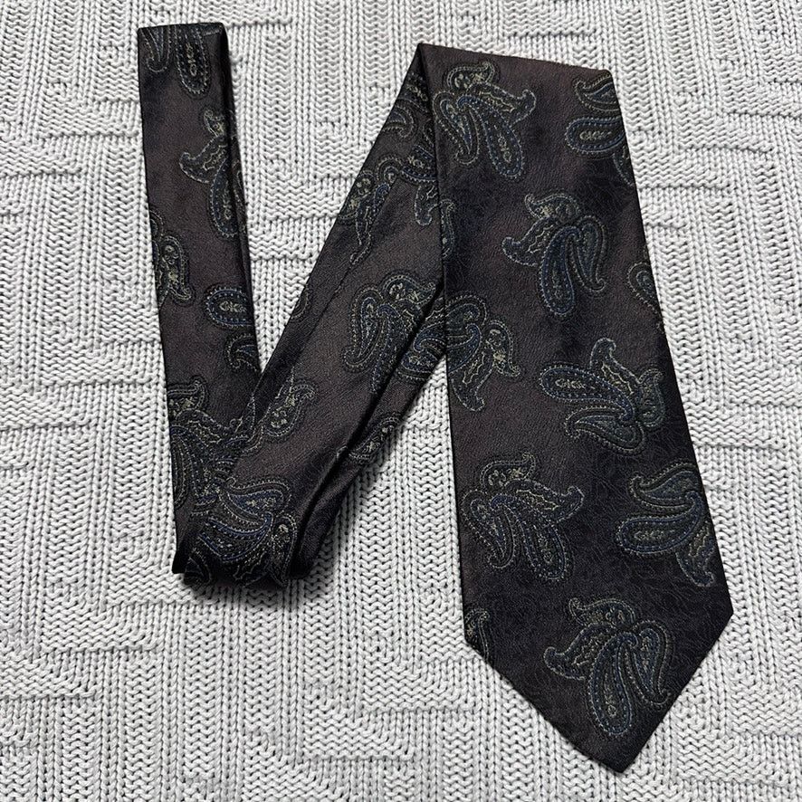 Alexander Julian Alexander Julian brown paisley silk tie Size ONE SIZE - 1 Thumbnail