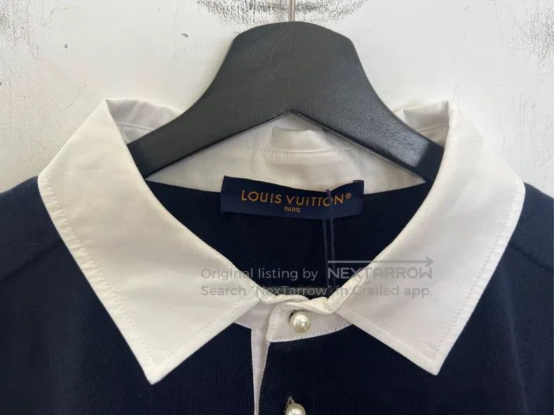 Louis Vuitton Louis Vuitton Pearl button embroidered monogram short slee Size US L / EU 52-54 / 3 - 4 Thumbnail