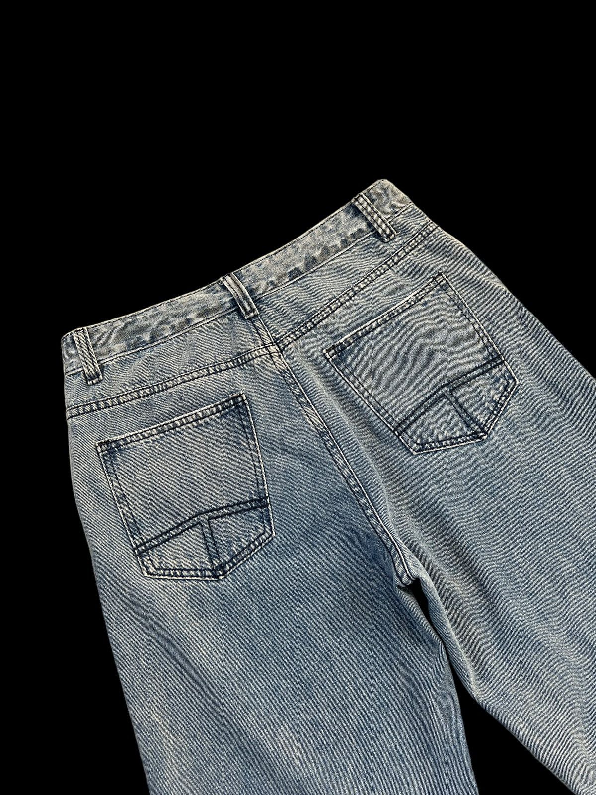Japanese Brand × Seditionaries Volcan & Aphrodite 🇯🇵 Washed Denim Bondage Pants Size US 30 / EU 46 - 9 Thumbnail