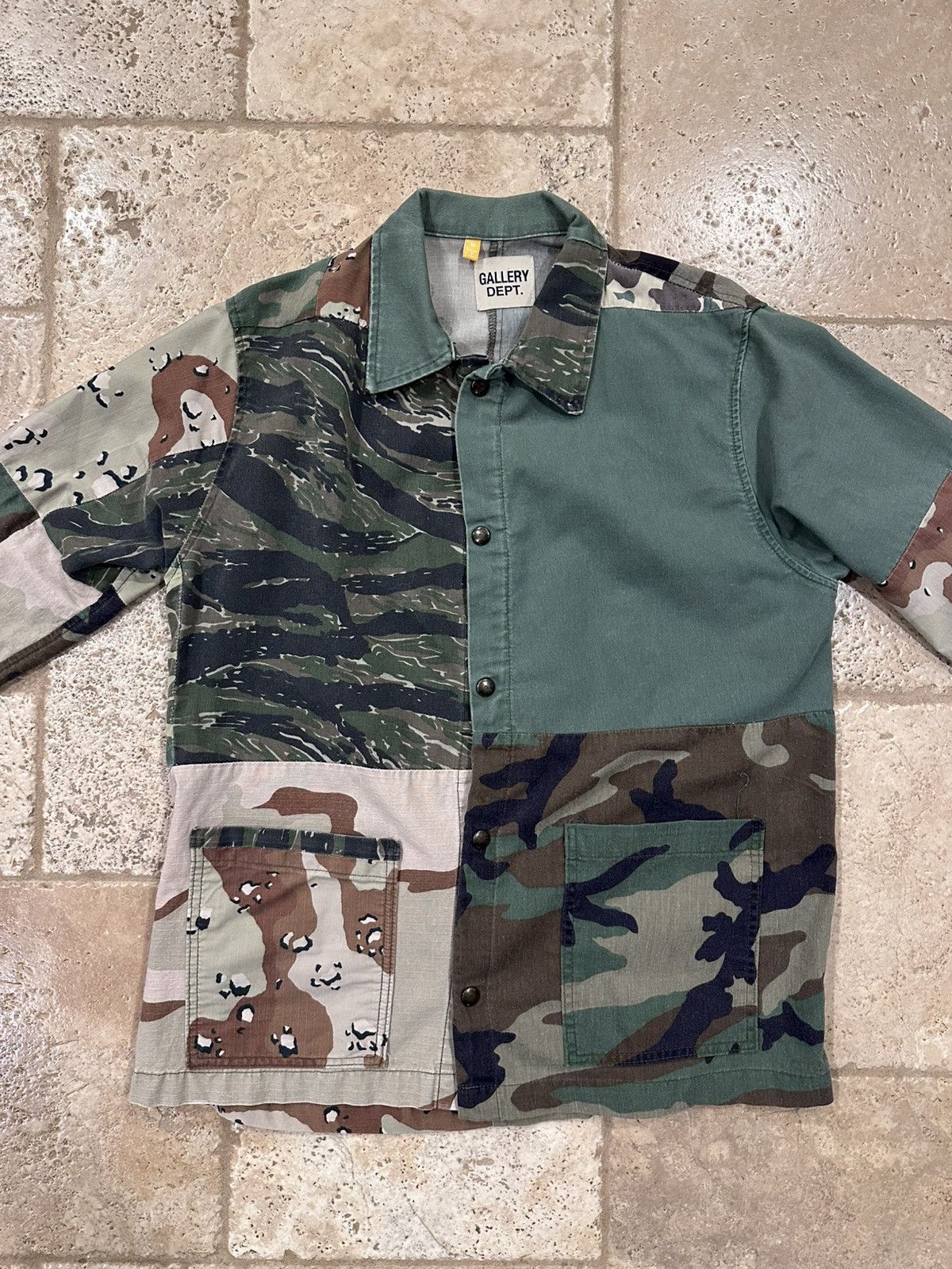Gallery Dept. Gallery Dept Camo Print Patchwork Twill Shirt Jacket Size US M / EU 48-50 / 2 - 5 Thumbnail