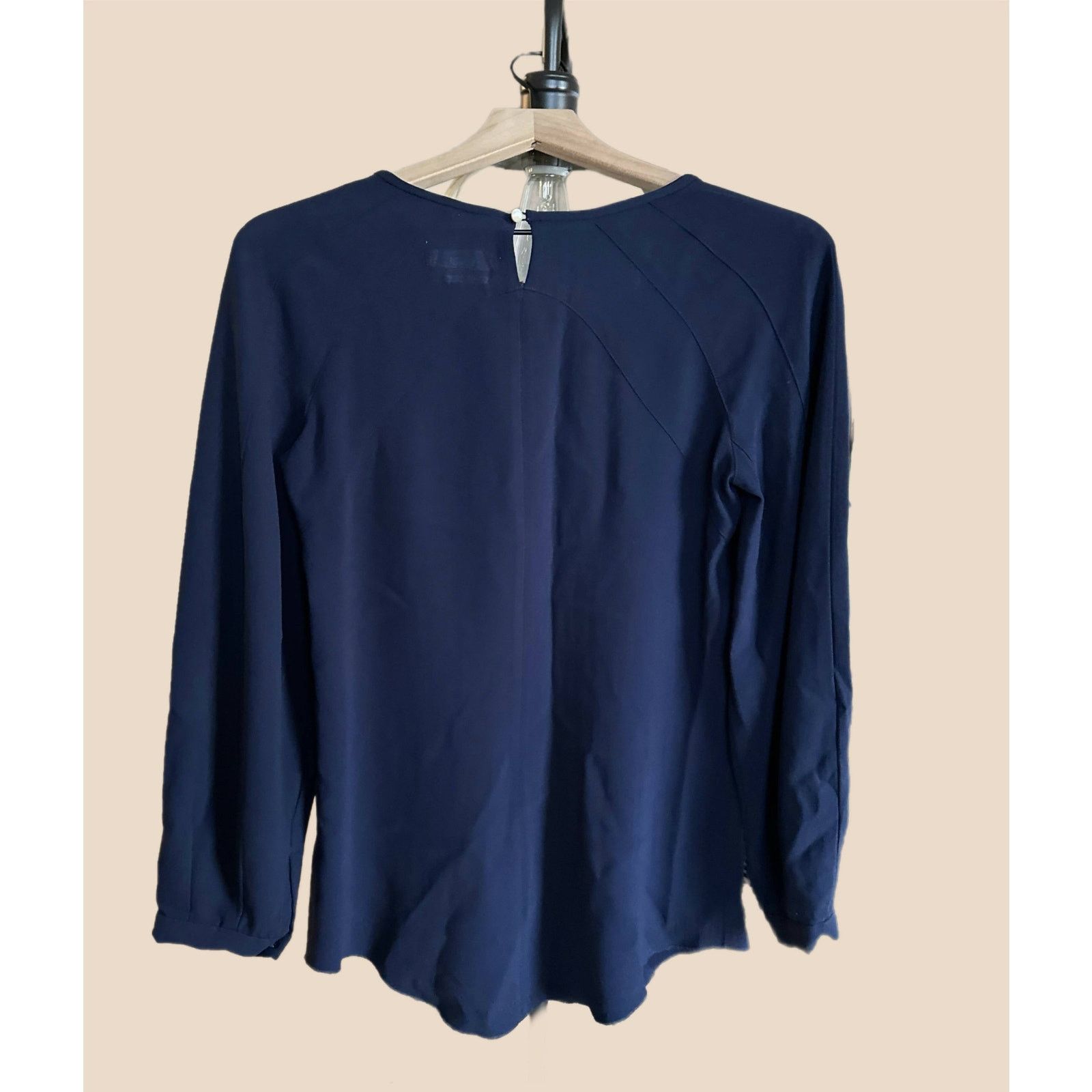 Isabel Marant Isabel Marant Long Sleeve Ruched Blouse - Navy Size XS / US 0-2 / IT 36-38 - 3 Thumbnail