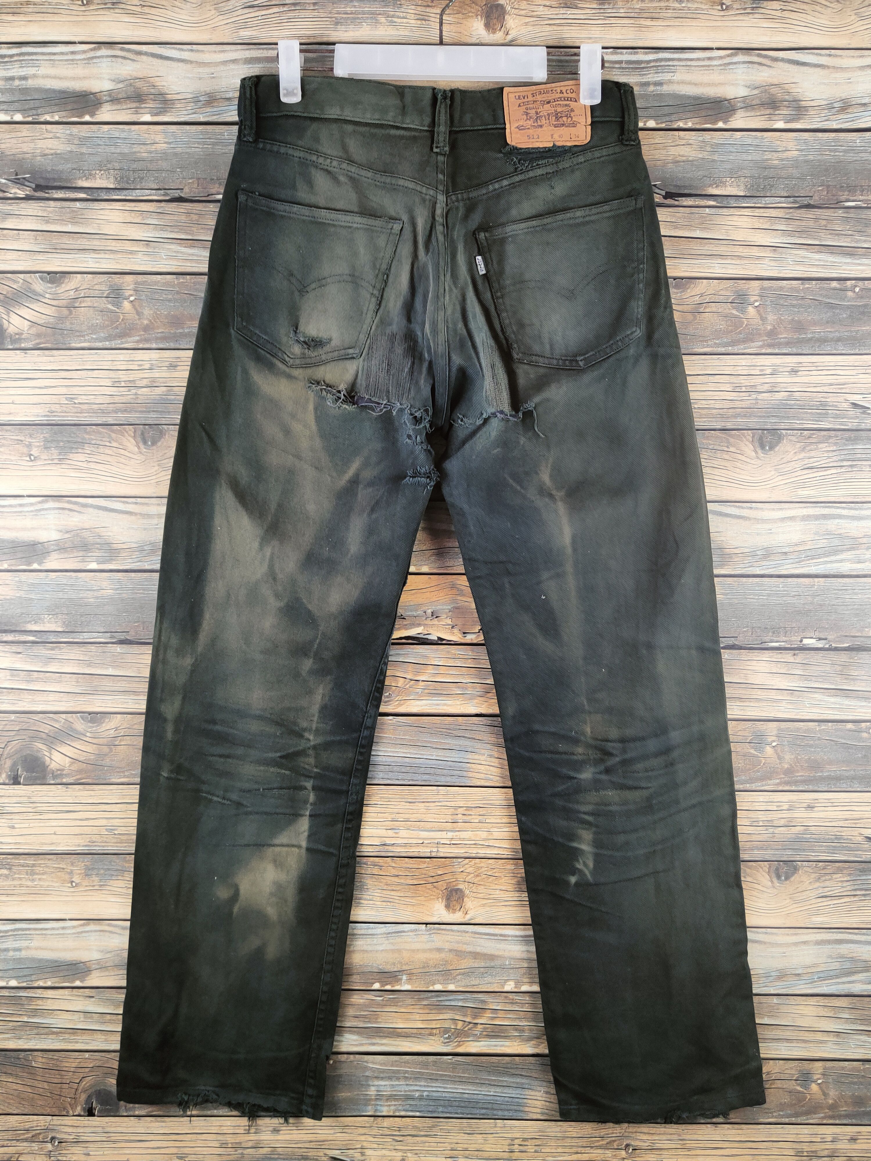 Levi's Levi's Black Distressed ripped vintage denim Jeans #S2819 Size US 30 / EU 46 - 7 Thumbnail