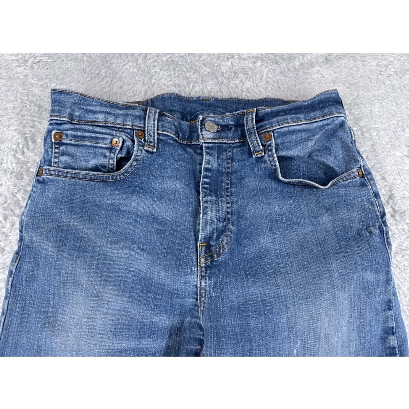 Levi's Levi's 512 Jeans Blue Denim Distressed 30x29 Cotton Regular Slim Jeans Men Size US 30 / EU 46 - 4 Thumbnail