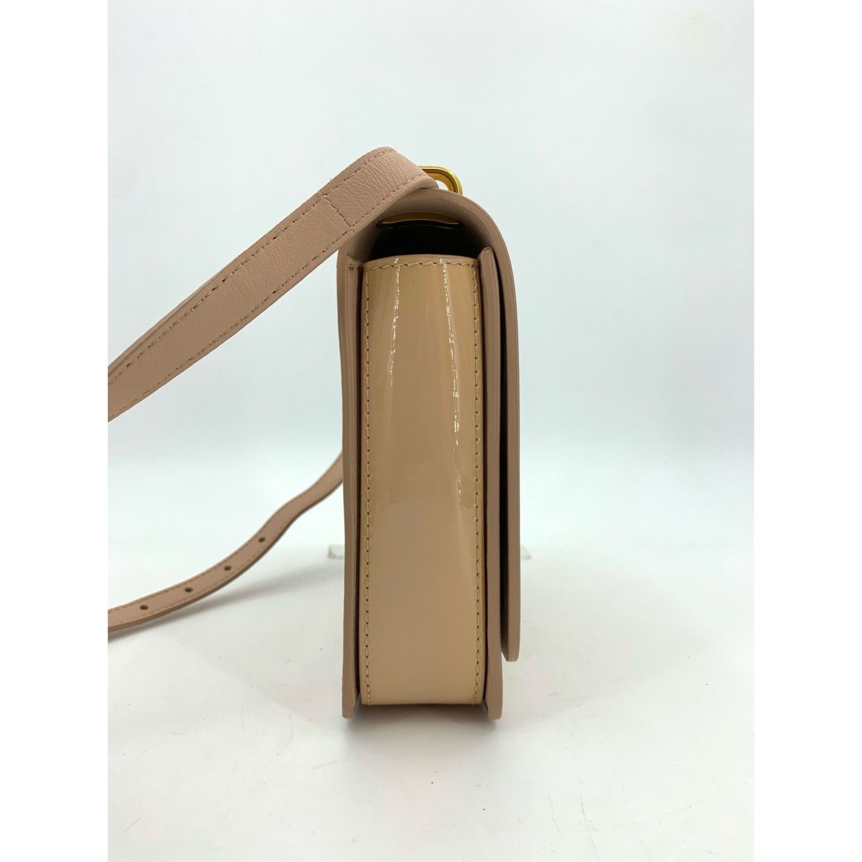 Burberry Burberry Ladies Bright Leather Crossbody Shoulder Bag Beige Size ONE SIZE - 5 Thumbnail