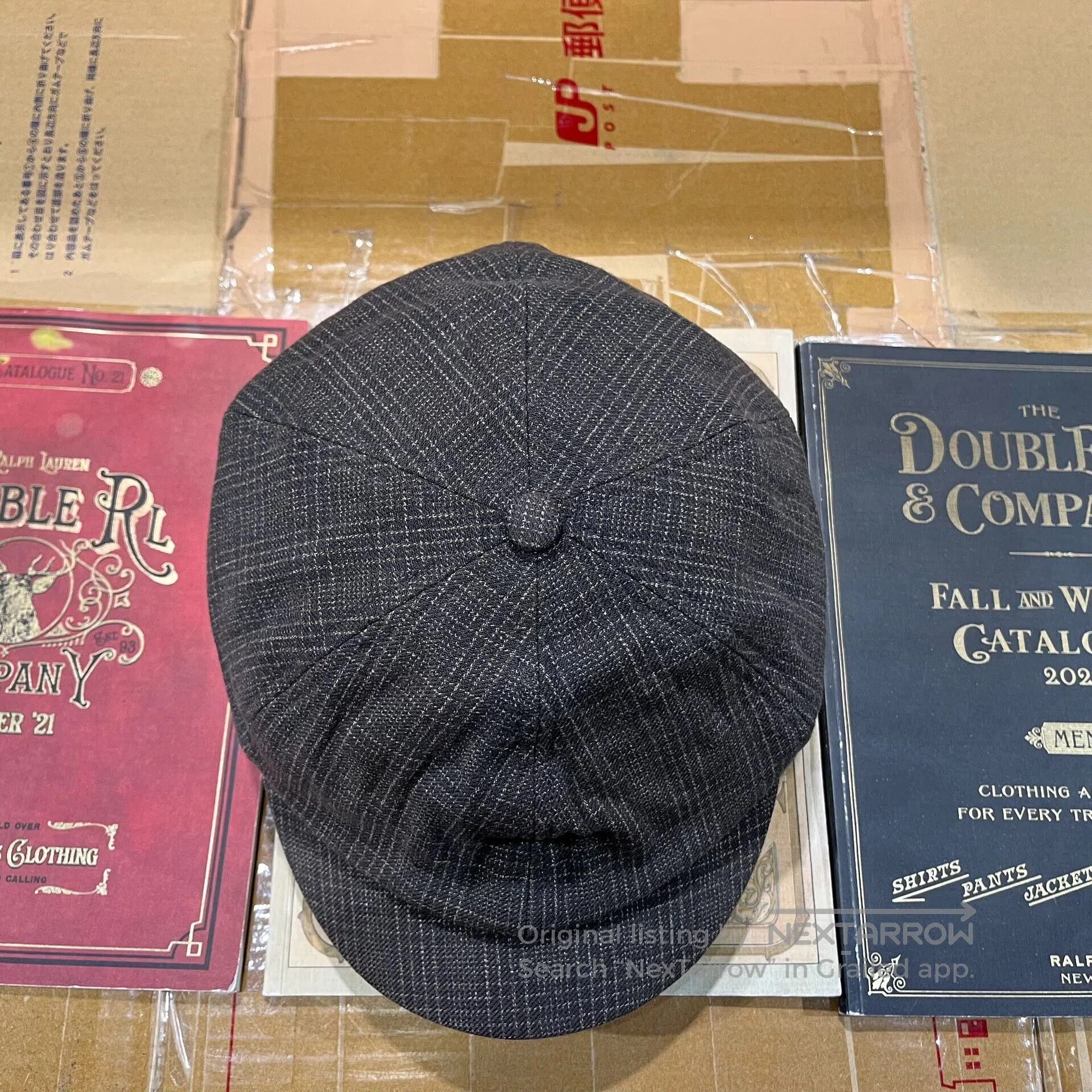 RRL Ralph Lauren vintage plaid newsboy cap for men. Size ONE SIZE - 5 Thumbnail