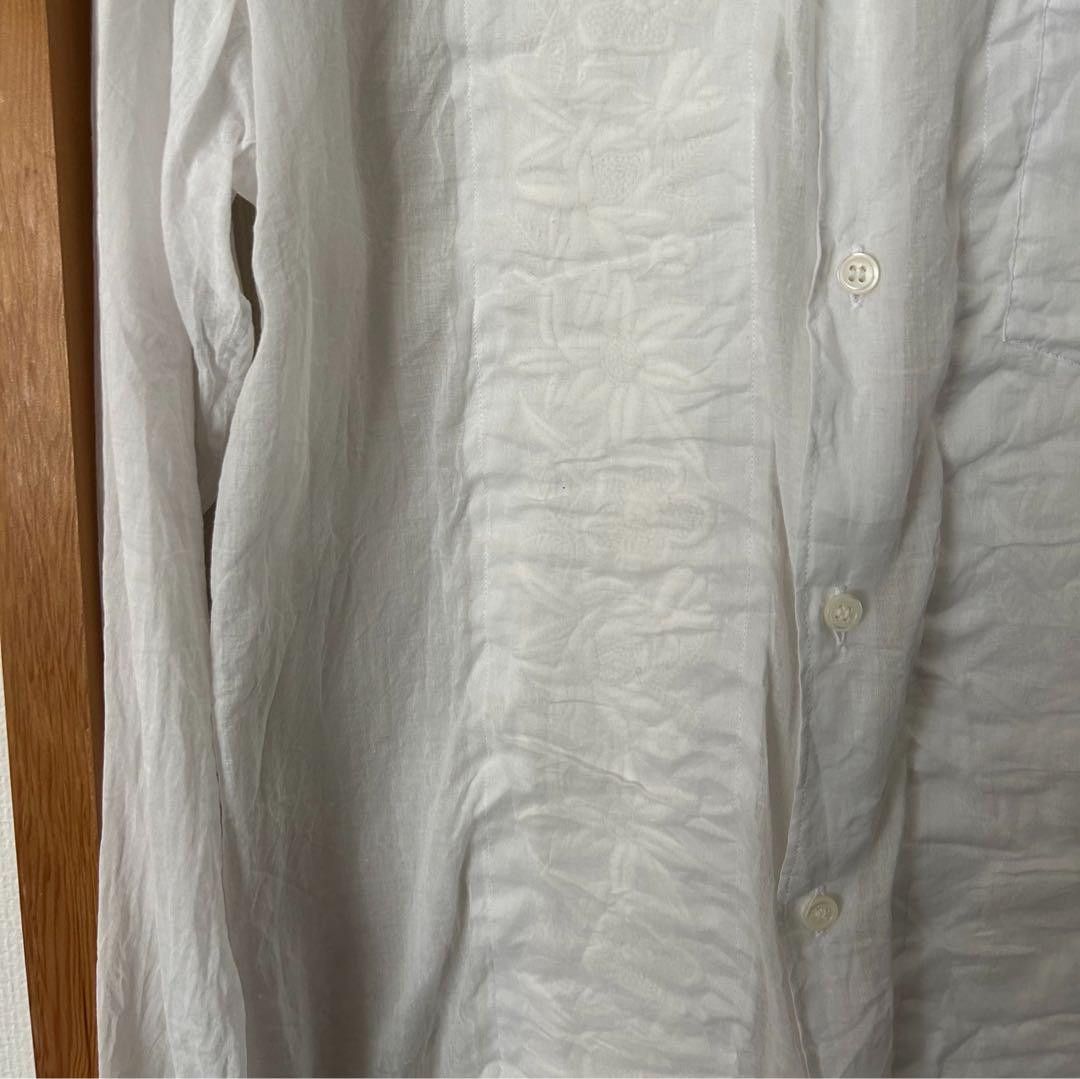 Comme des Garcons AD1999 Semi Sheer Floral Embroidered Shirt Size US M / EU 48-50 / 2 - 4 Thumbnail