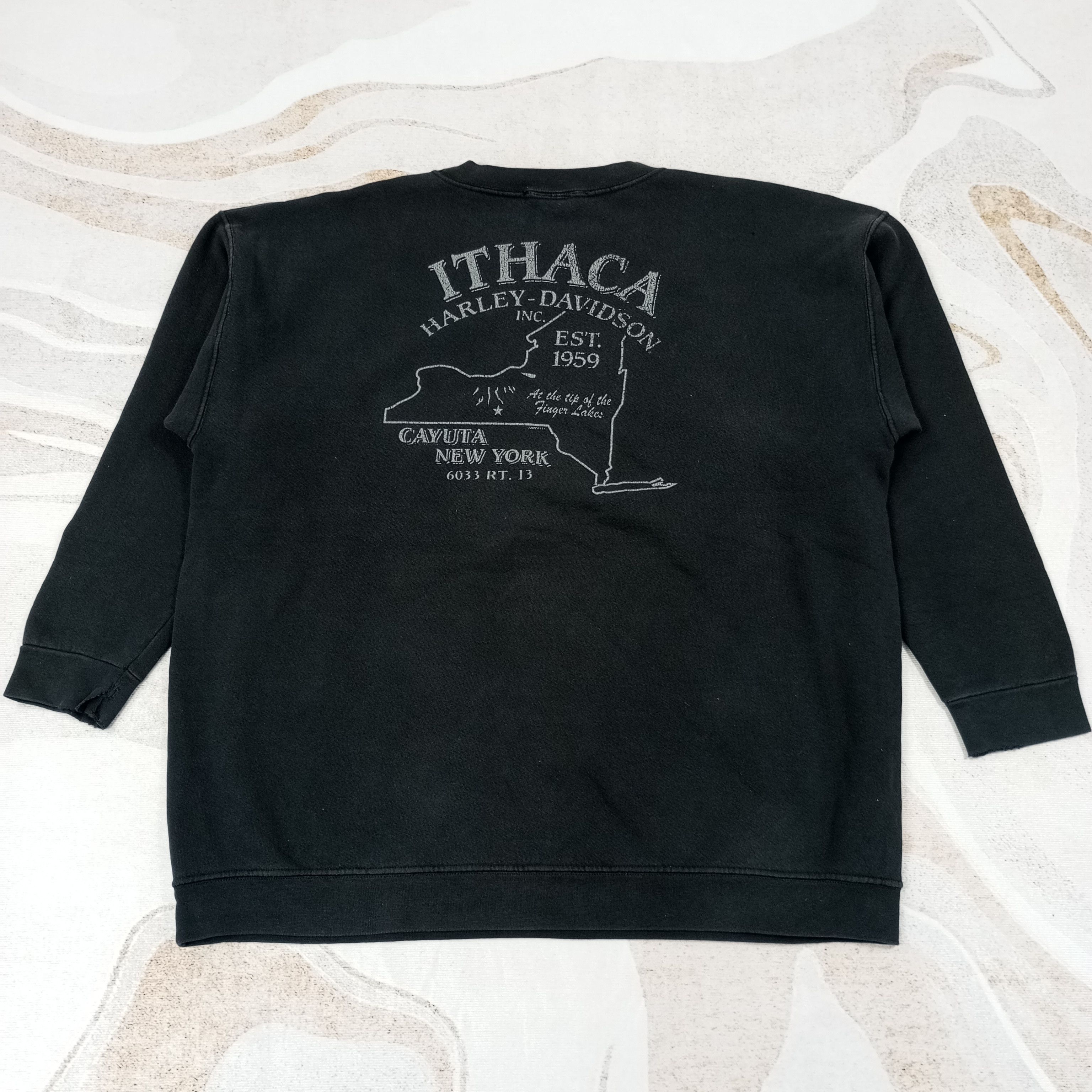 Harley Davidson × Vintage Harley Davidson Sweatshirt c221n23 Size US XL / EU 56 / 4 - 10 Thumbnail