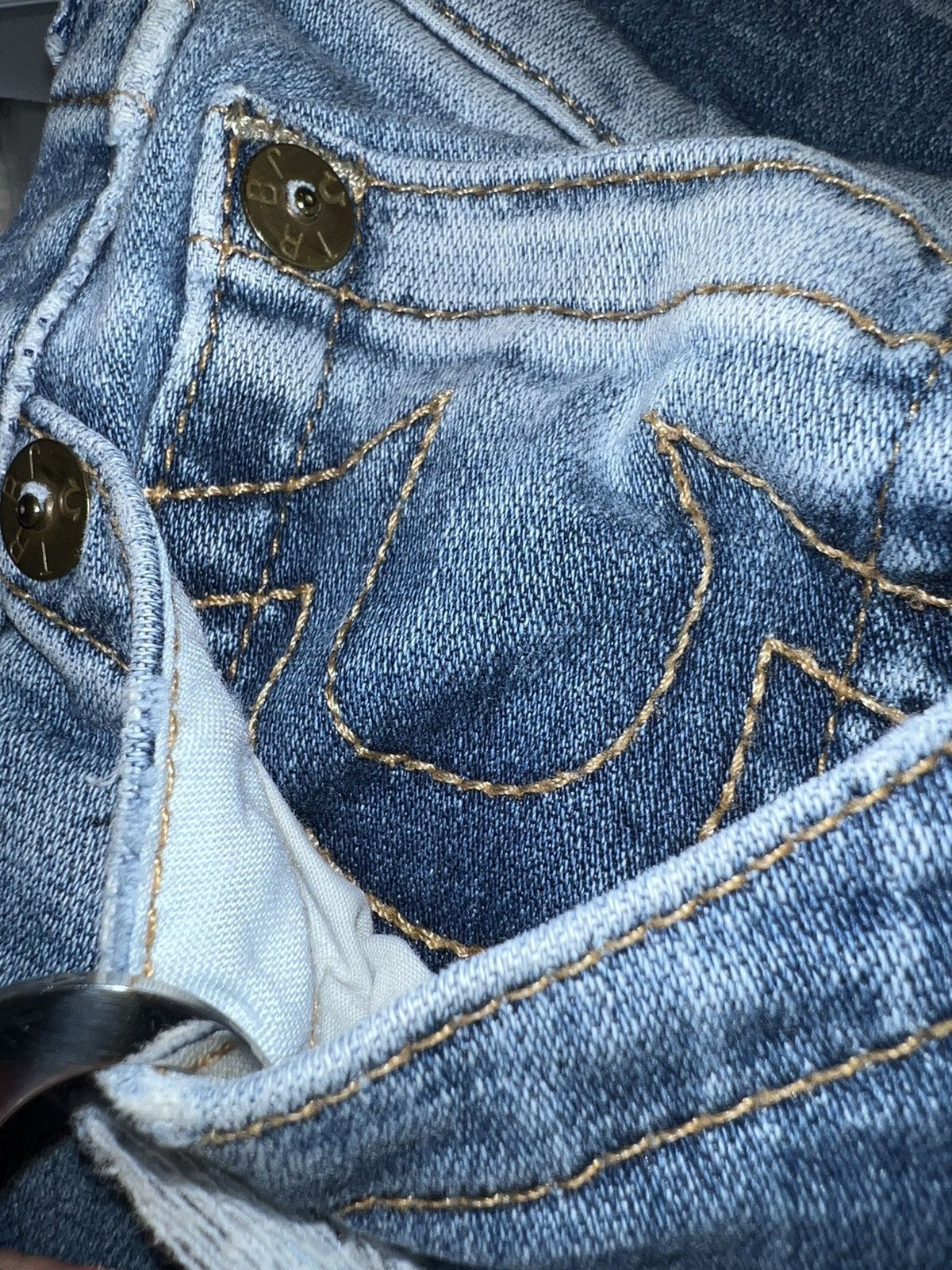 True Religion Relaxed Skinny Light Blue Denim | True Religion Size US 30 / EU 46 - 11 Thumbnail