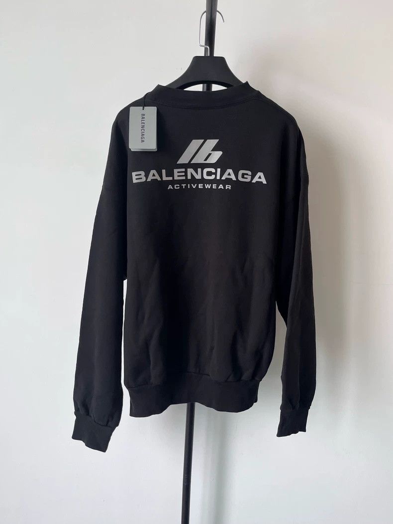 Balenciaga Balenciaga Letter reflective logo crewneck sweatshirt Size M / US 6-8 / IT 42-44 - 2 Thumbnail