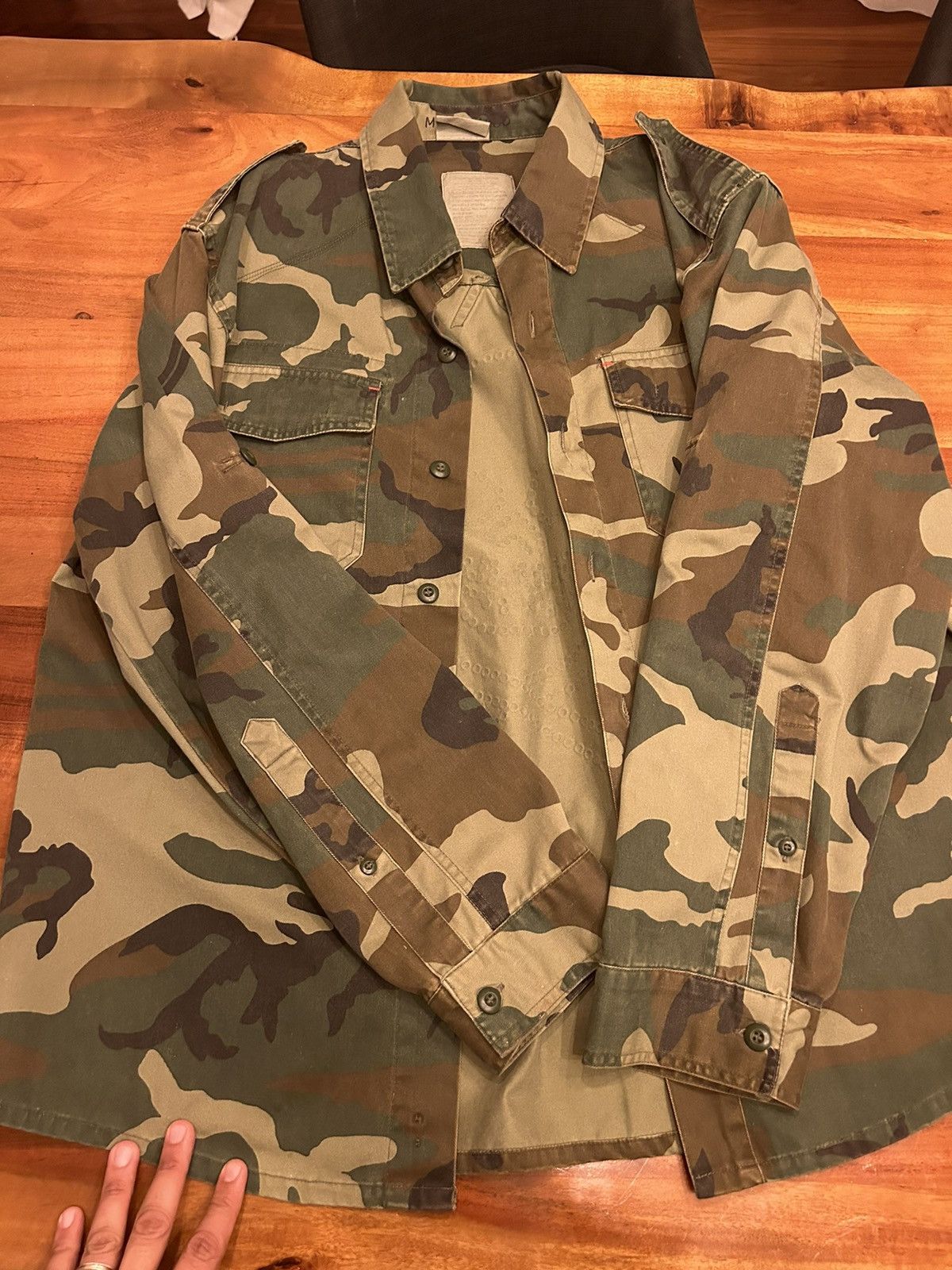 image of Vintage Camo Overshirt, Men's (Size Large)