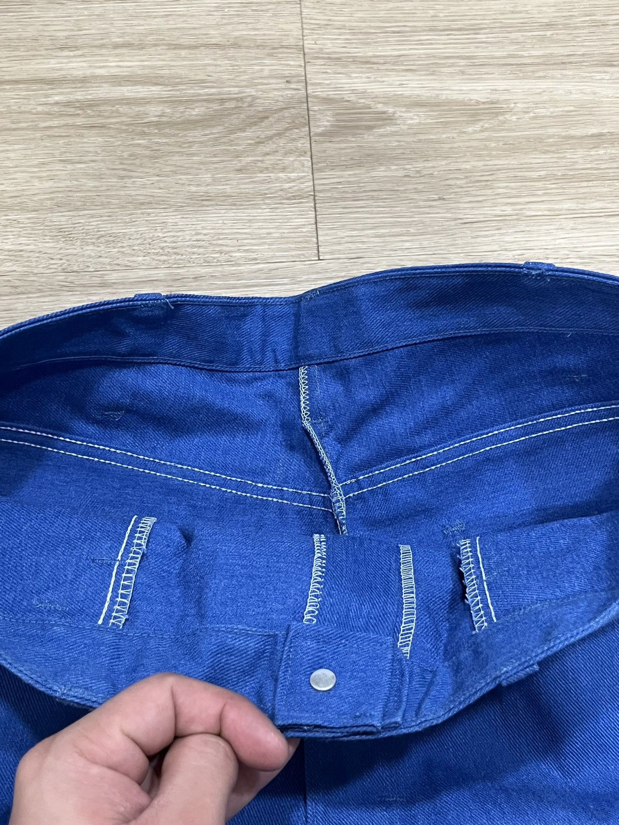 Dickies × Vintage Vintage 70/80s Dickies Carpenter Work Pants Blue Size 36x33 Size US 36 / EU 52 - 3 Thumbnail