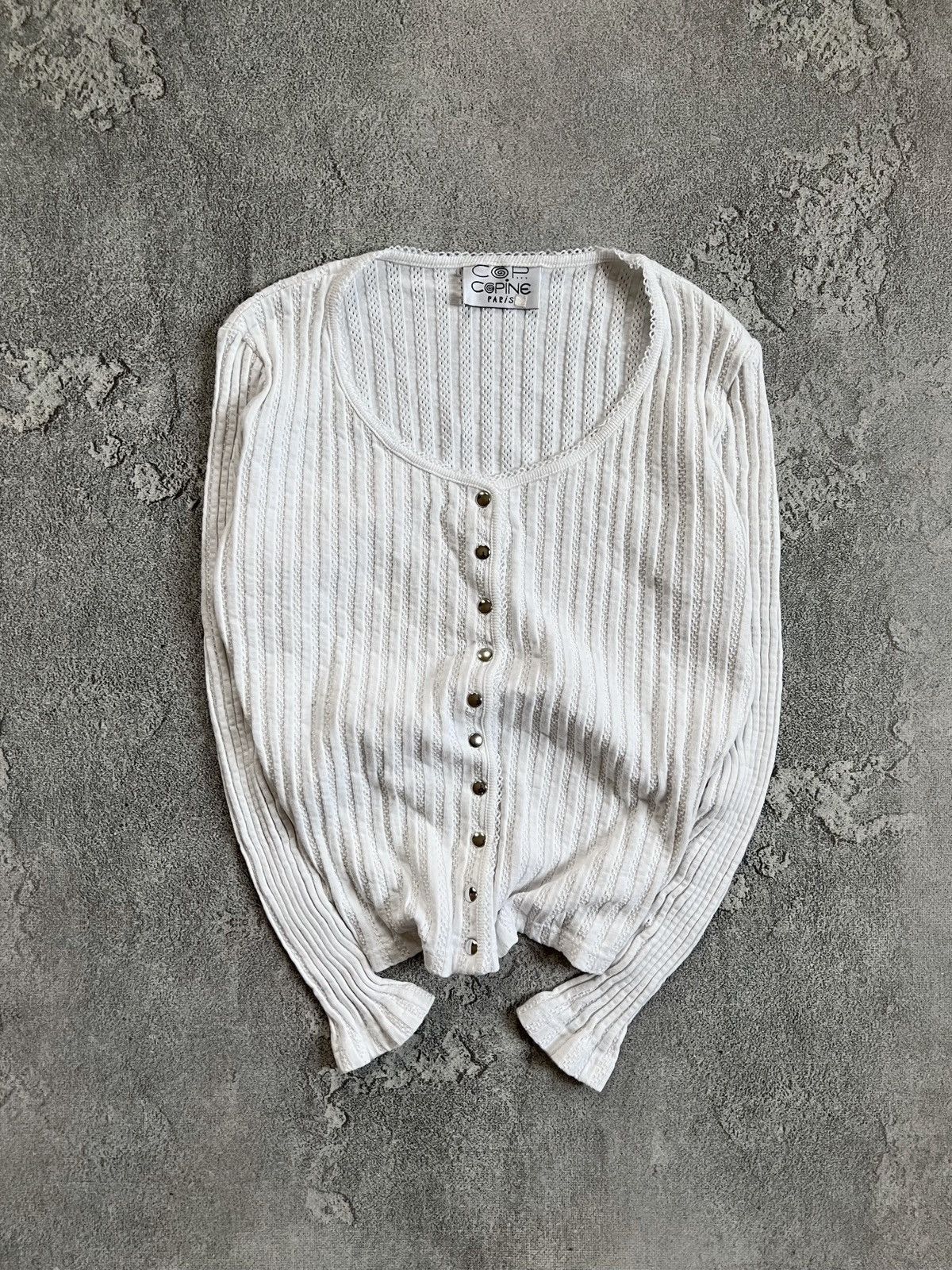 Cop Copine Vintage Cop Copine Button Cardigan Jumper Ruffle Sweater 2 Size XS / US 0-2 / IT 36-38 - 1 Thumbnail