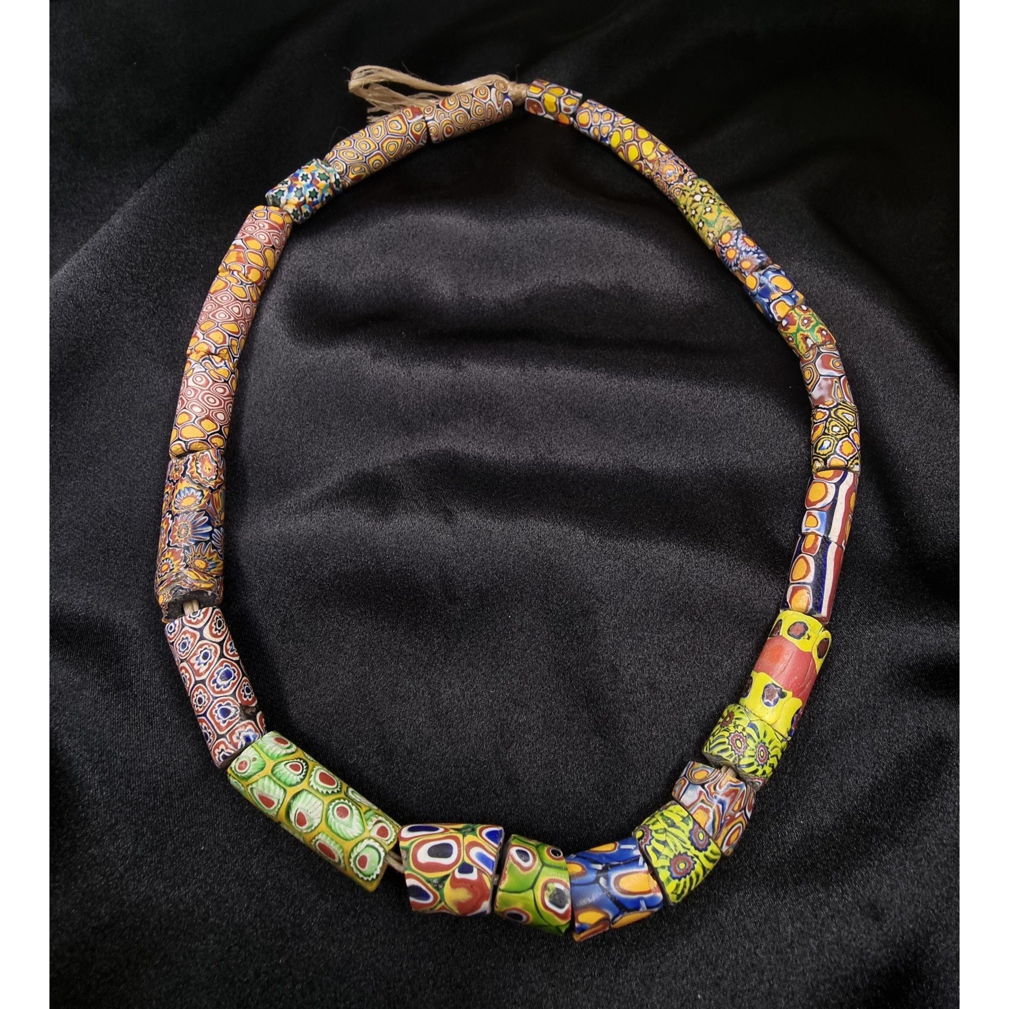 Vintage Antique African Trade Millefiori Glass Bead Necklace Size ONE SIZE - 3 Thumbnail