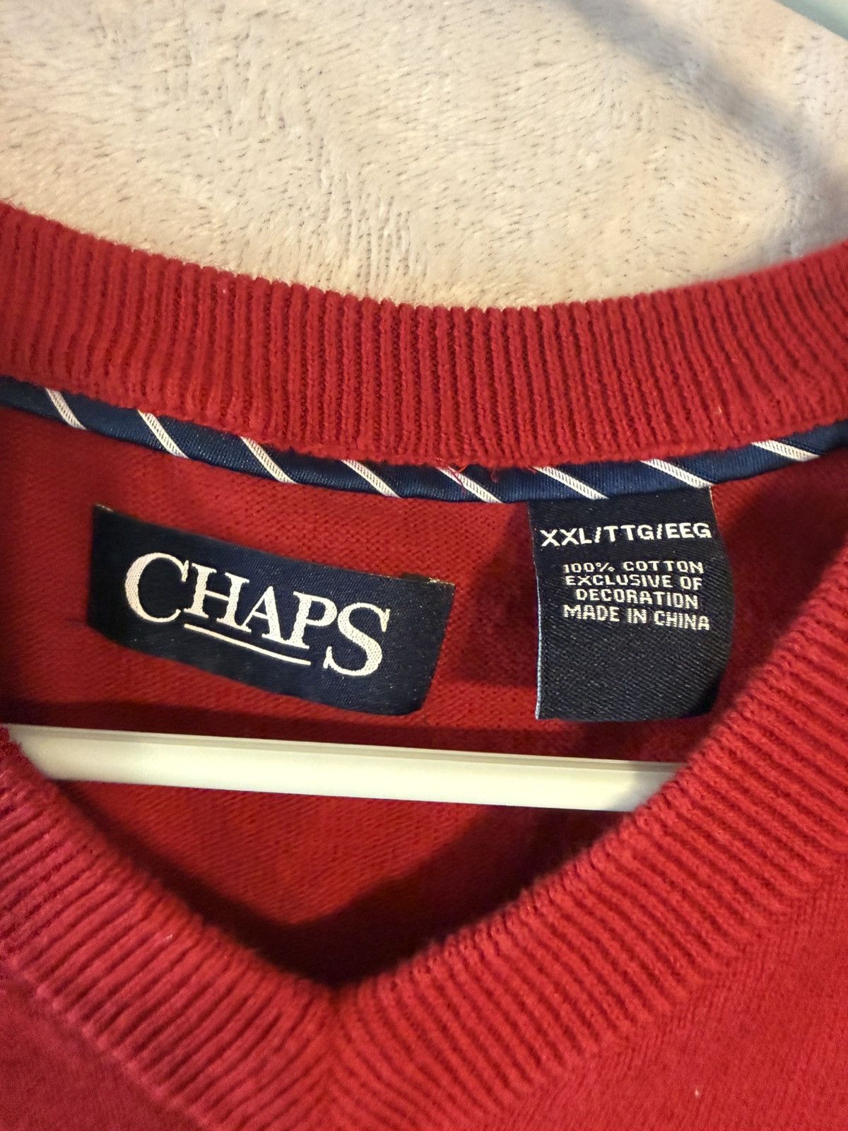 Chaps Chaps men’s size XXL red cotton sweater vest Size US XXL / EU 58 / 5 - 2 Thumbnail