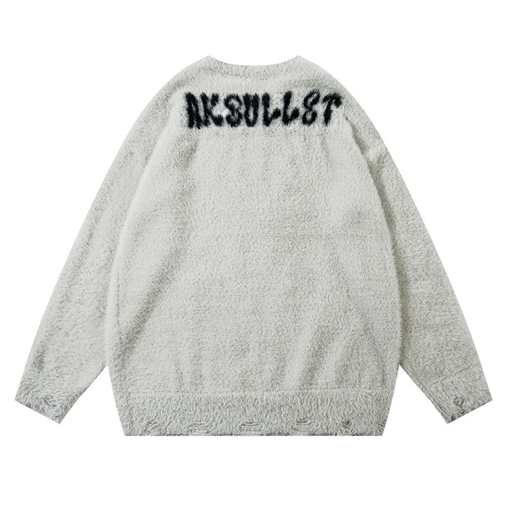 Vintage Loose casual men's kitten crew neck sweater Size US M / EU 48-50 / 2 - 2 Thumbnail