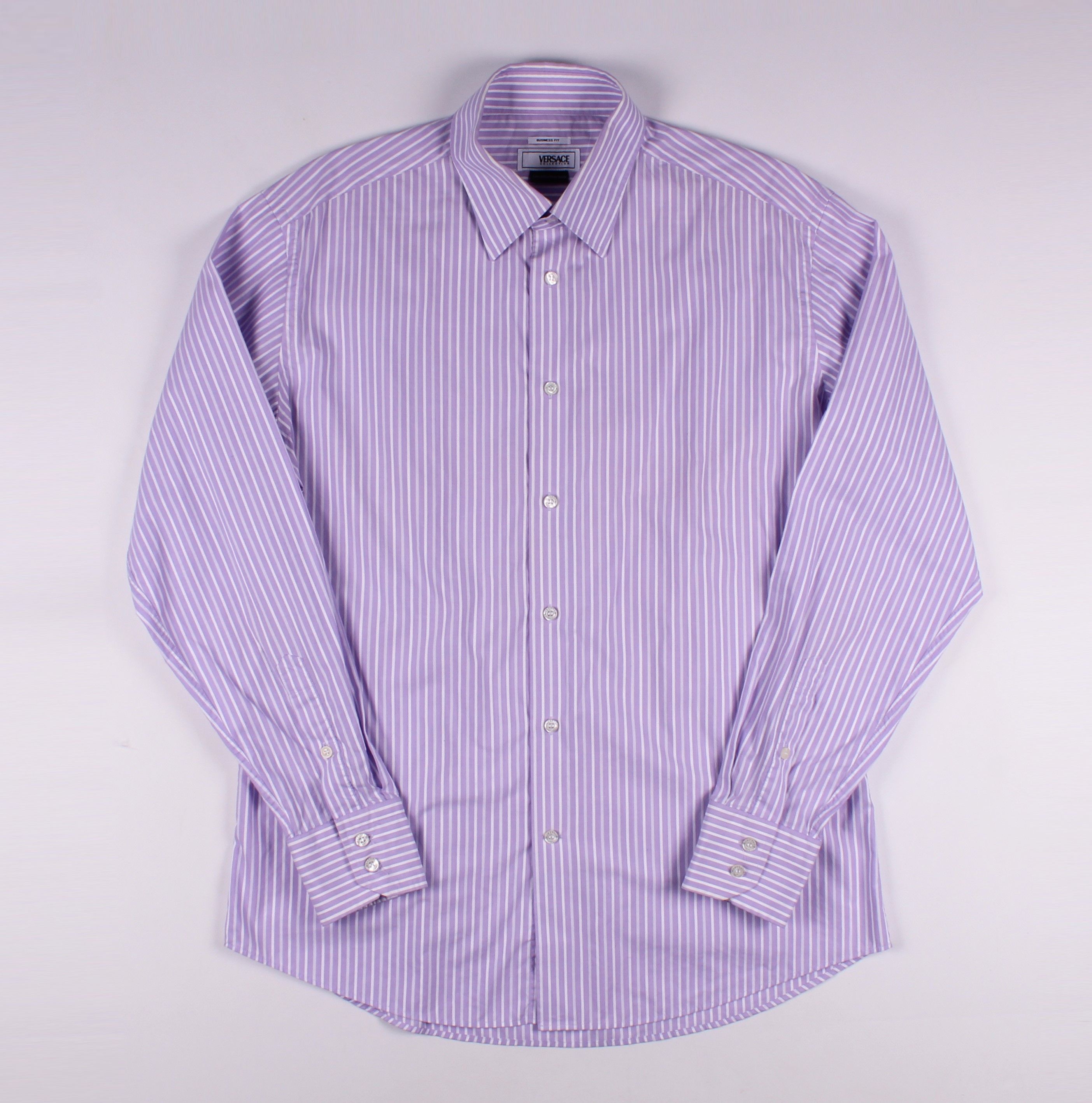 Versace Collection Striped Button Up Shirt