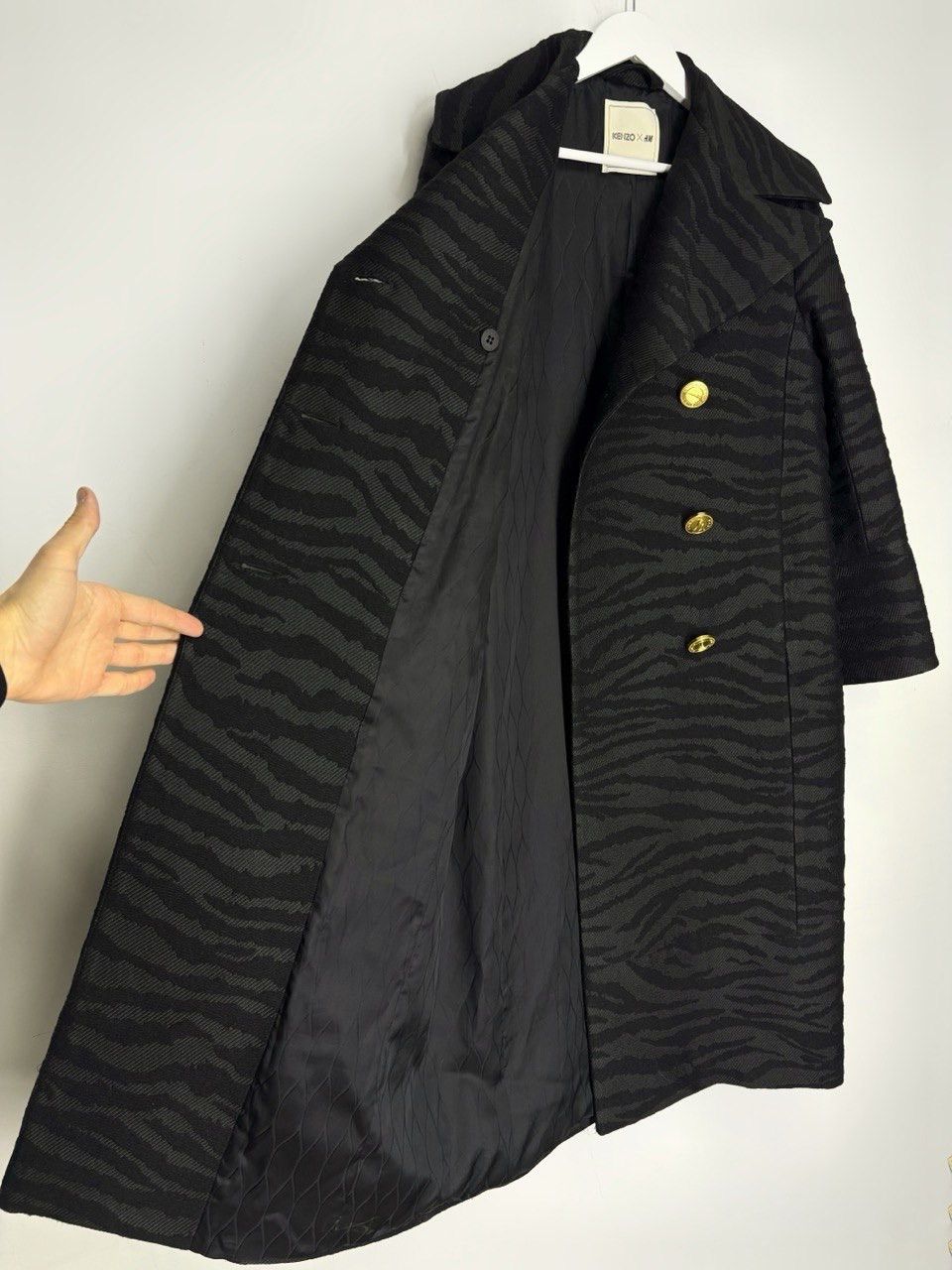 H&M × Kenzo Kenzo x H&M Tiger Pattern Wool Blend Long Coat Trench Size M / US 6-8 / IT 42-44 - 11 Thumbnail
