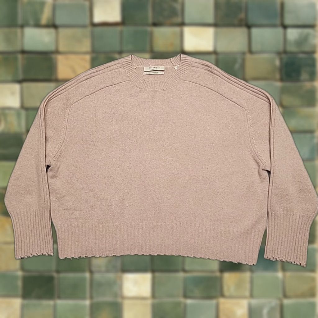 Allsaints AllSaints Sweater Womens M Pink Crew Neck Knit Wool Cashmere Casual Size M / US 6-8 / IT 42-44 - 1 Thumbnail