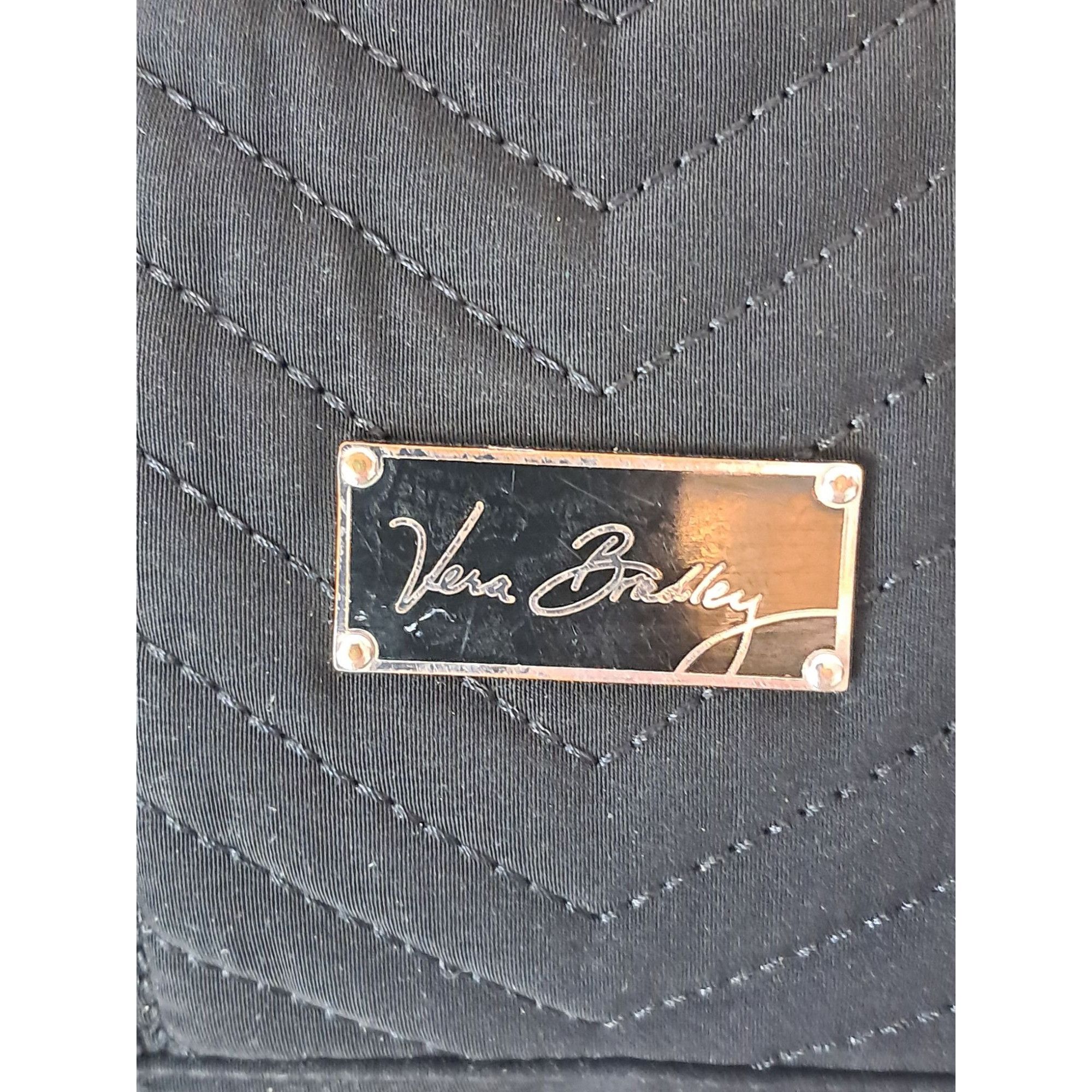Vera Bradley Vera Bradley Black Quilted Shoulder Tote Bag Size ONE SIZE - 6 Thumbnail