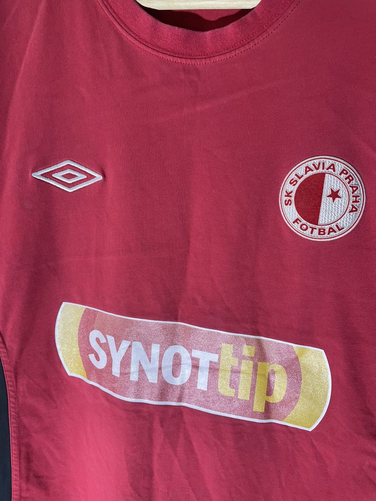 Vintage Umbro Slavia Praha Soccer jersey blokecore Size US XXL / EU 58 / 5 - 4 Thumbnail