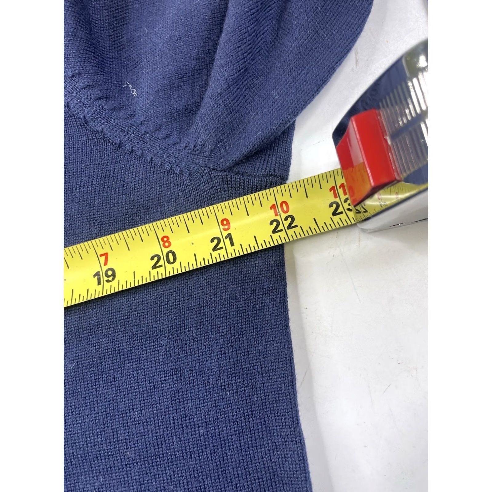 Jos. A. Bank Jos. A. Bank Sweater Mens L Blue 100% Merino Wool Traveler V-Neck Pullover Size US L / EU 52-54 / 3 - 6 Thumbnail