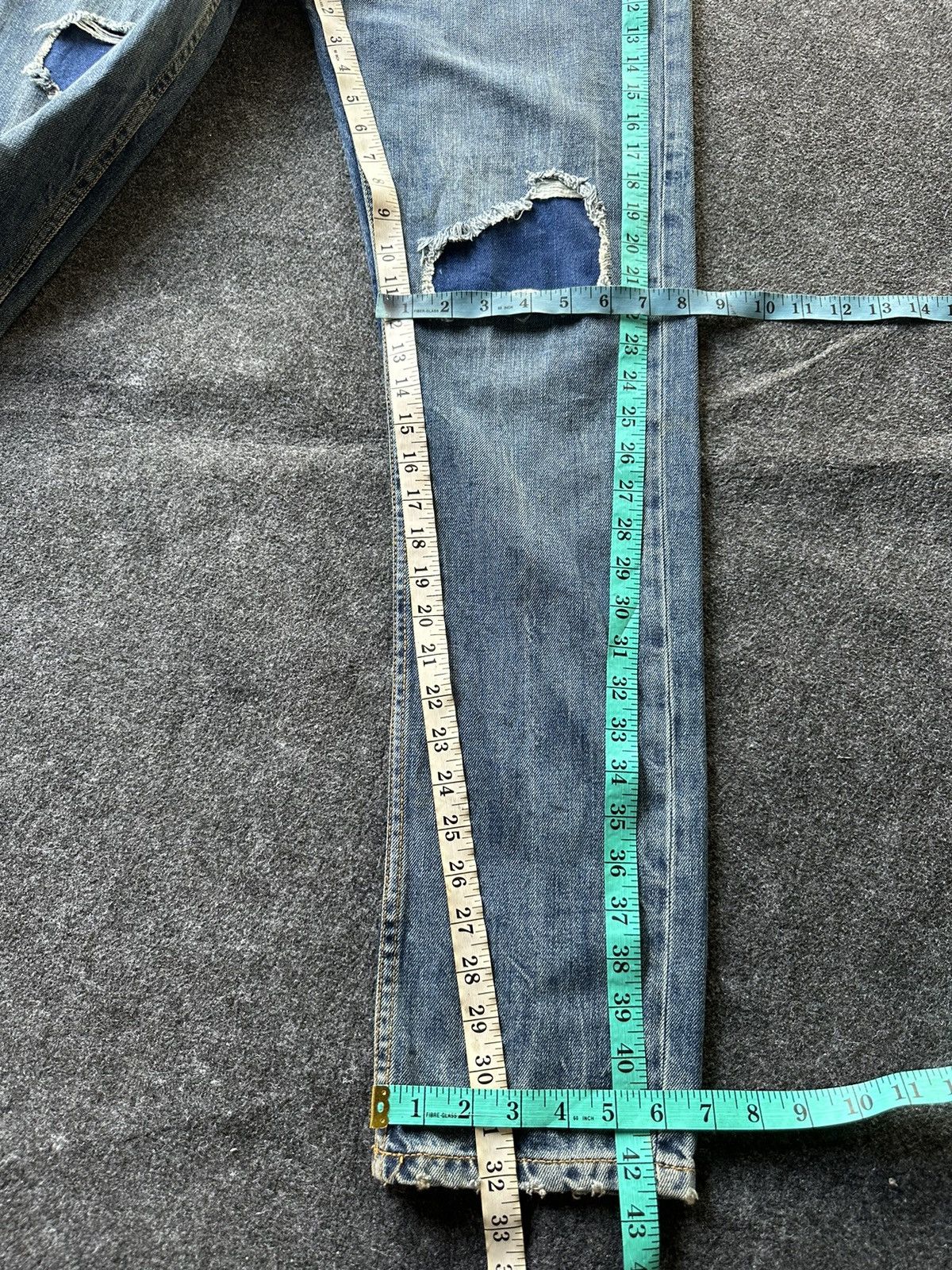 Forever 21 Forever 21 Patchwork Slim Distressed Denim D115 Size US 33 - 6 Thumbnail