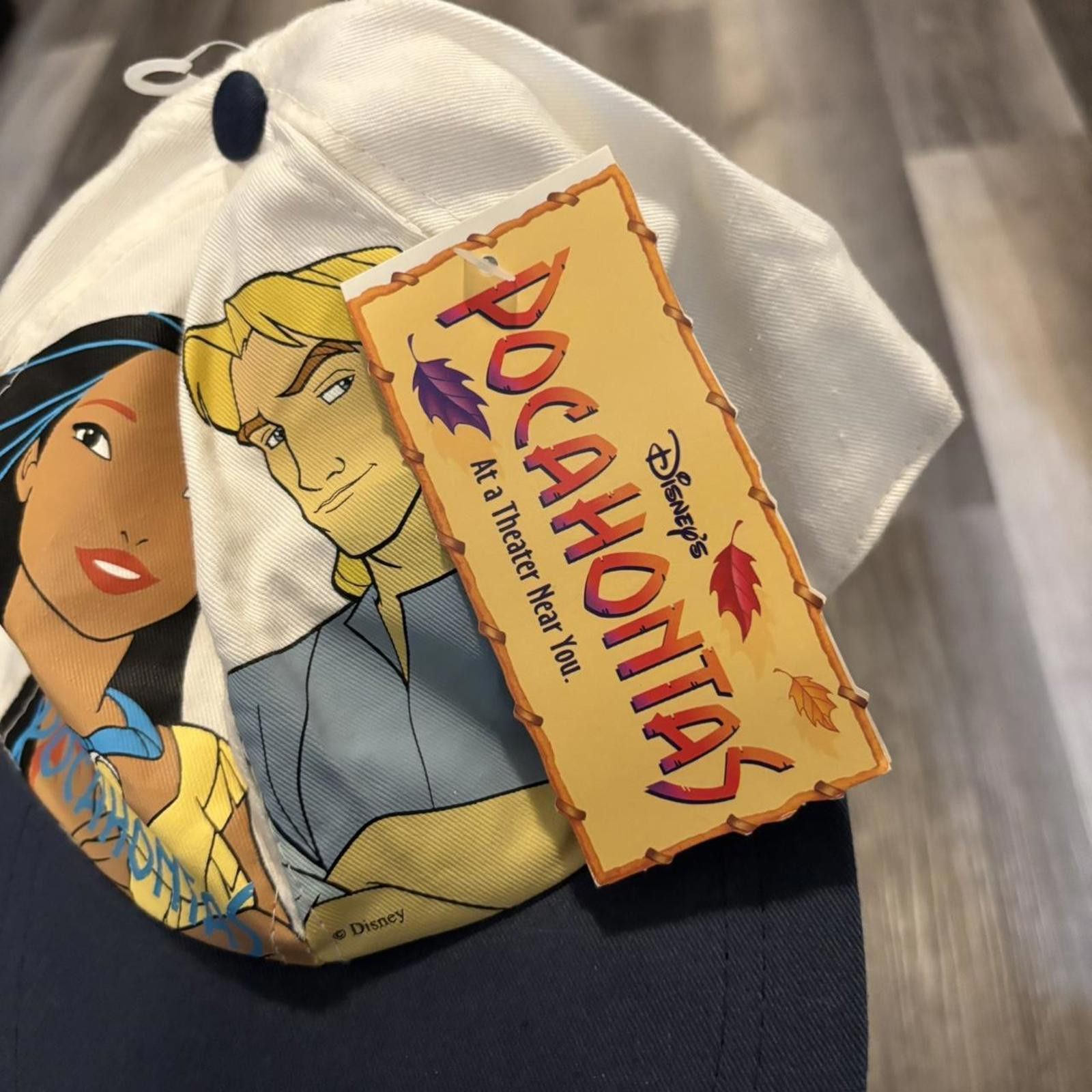 Disney Vintage Pocahontas stretch fit hat 90s OS Size ONE SIZE - 4 Thumbnail