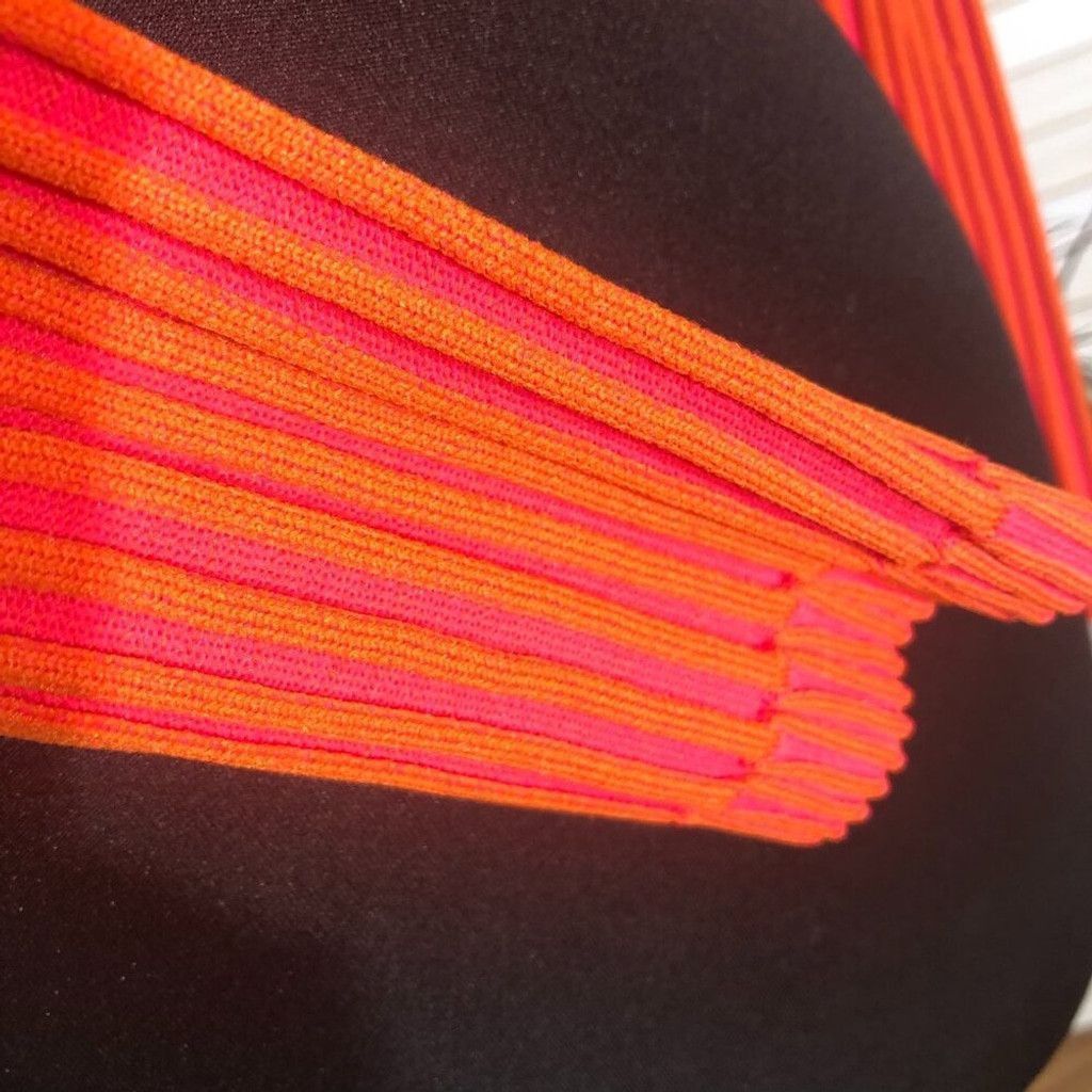 PrettyLittleThing PrettyLittle Thing pink orange knit cropped top stretchy S Size L / US 10 / IT 46 - 11 Thumbnail
