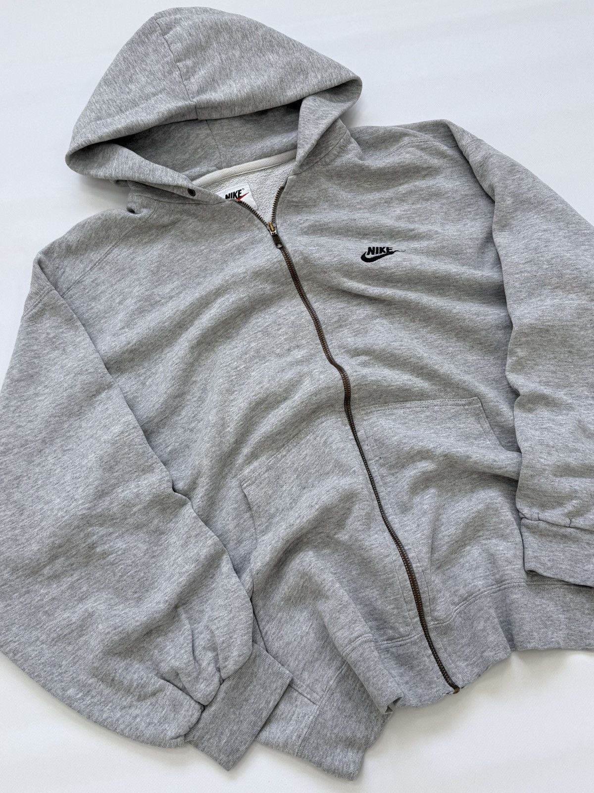 Nike Vintage 90s Nike Zip Hoodie Y2K Size US XL / EU 56 / 4 - 2 Thumbnail